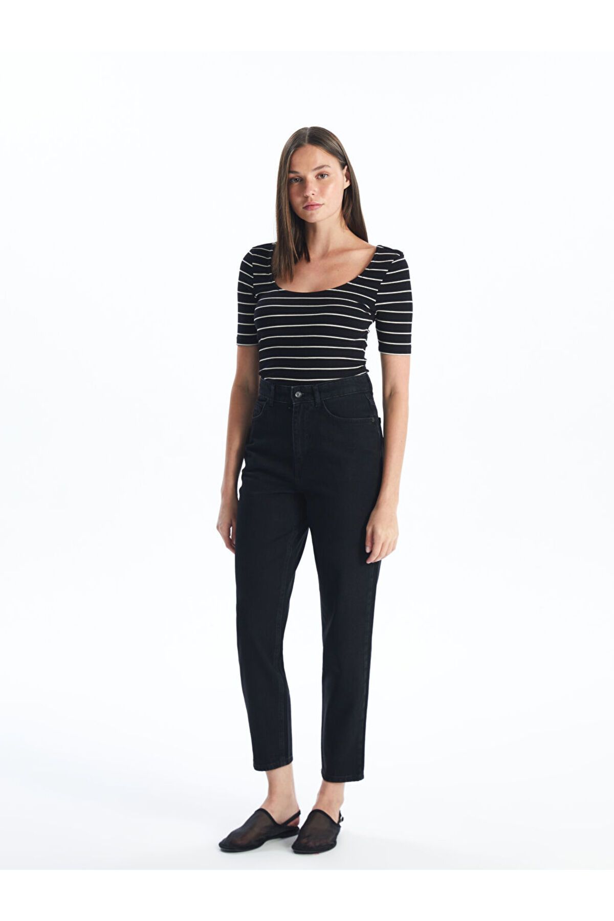LC Waikiki Mom Fit Kadın Jean Pantolon