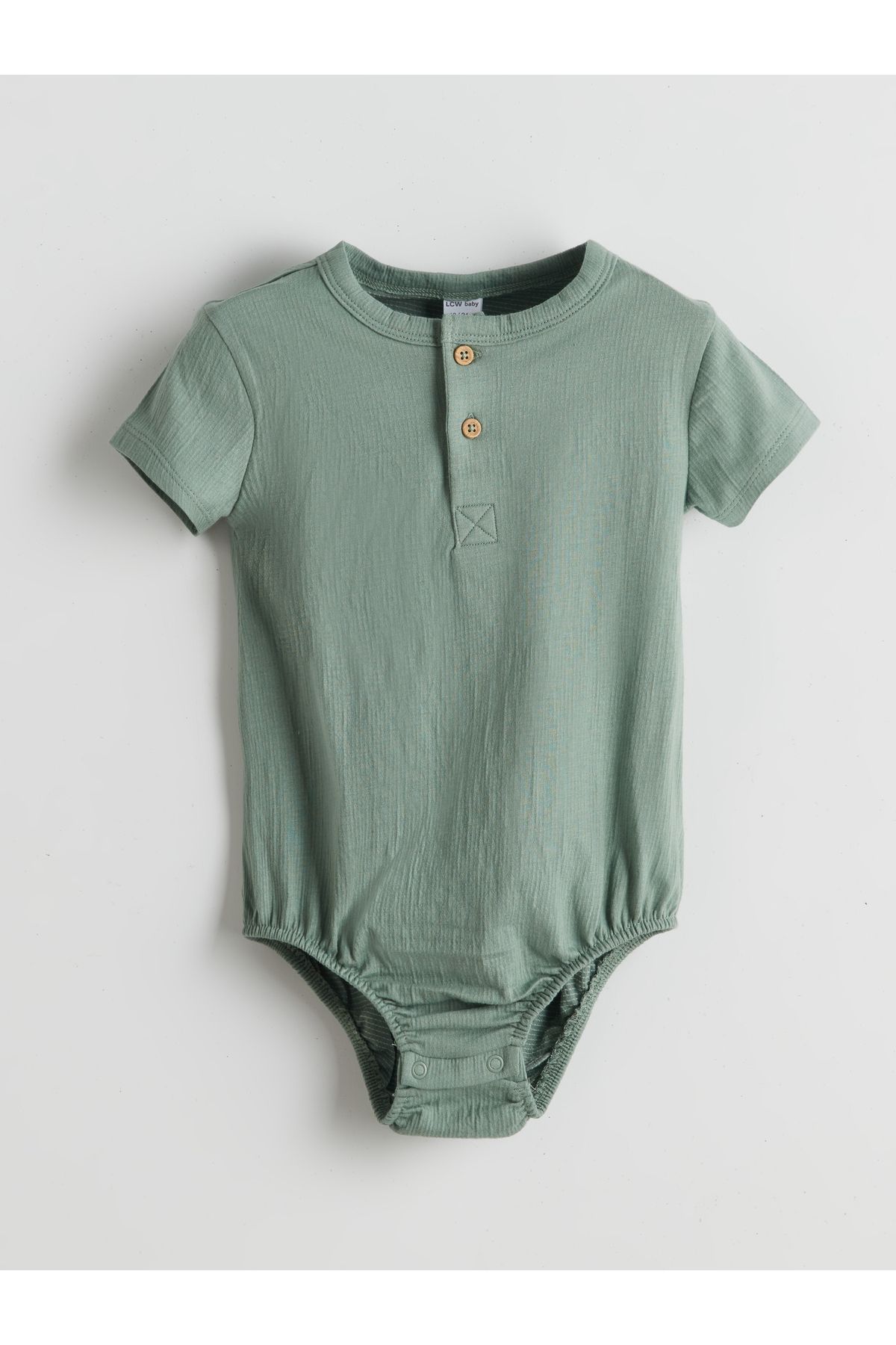 LC Waikiki Düğmeli Basic Erkek Bebek Çıtçıtlı Bodysuit