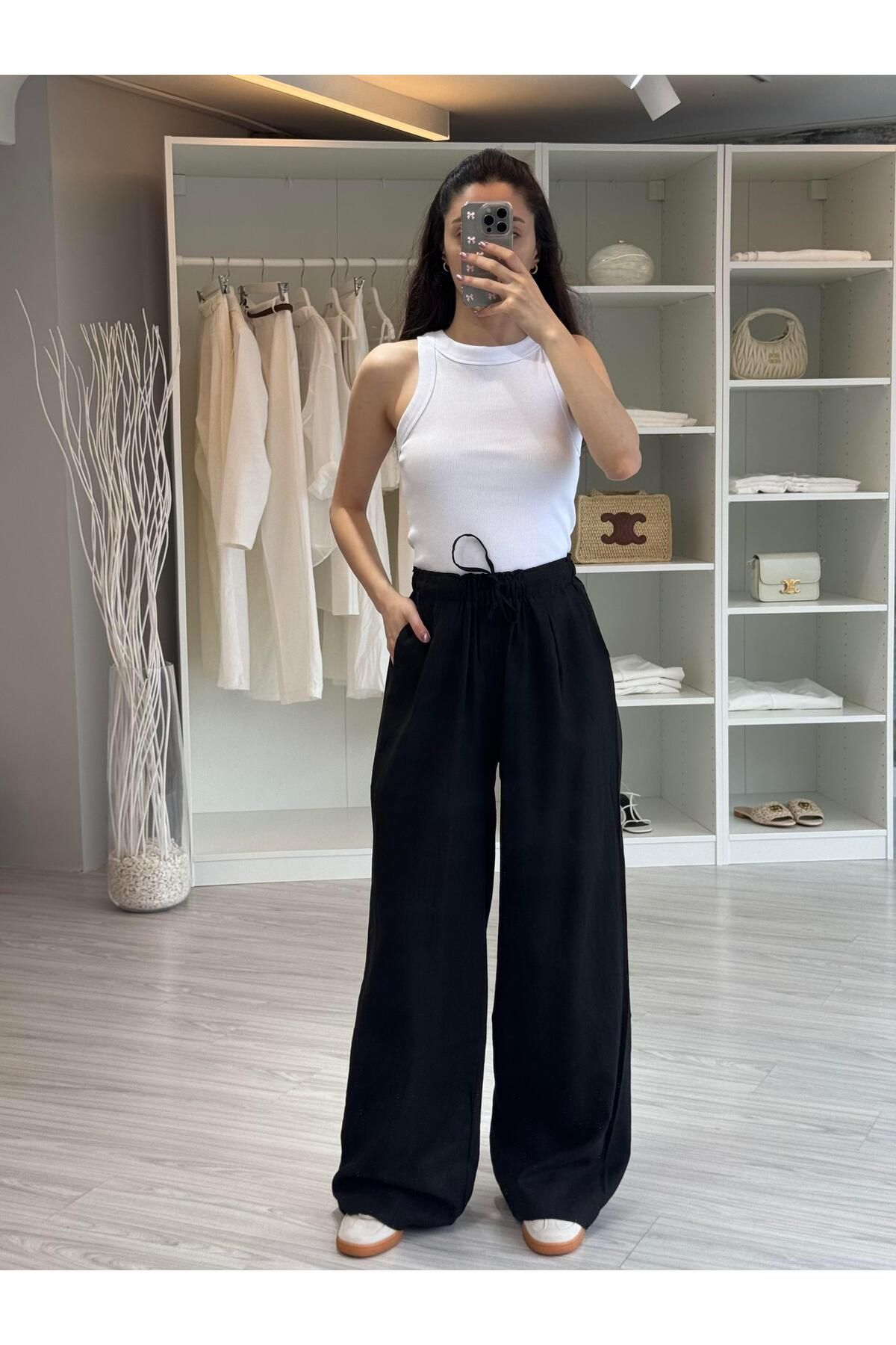 LUUNA STORE Keten Pantolon