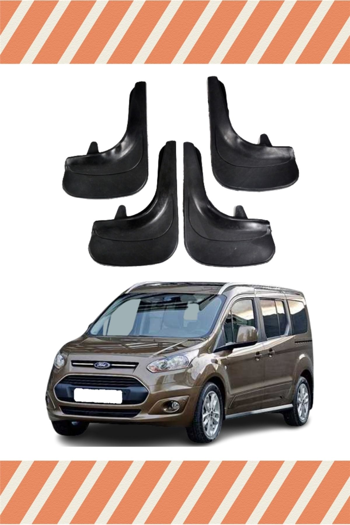 Alpax Ford Connect 4 Kapı 14 Ve Sonrası 4'lü Tozluk Çamurluk Paçalık alpax