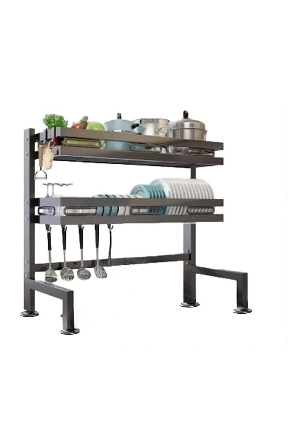 huitich-Dish Drying Rack For Kitchen Counter Top Organizer With Sink Drainer And Cutlery Shelf Optio 1