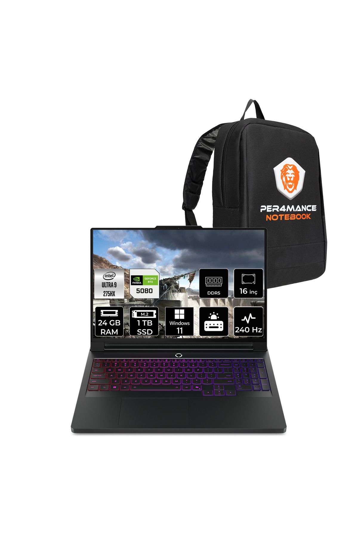 LENOVO Legion Pro 7 Ultra 9 275HX 24GB 1TB SSD RTX5080/16GB 175W 240Hz WQXGA OLED 16" W11H Laptop