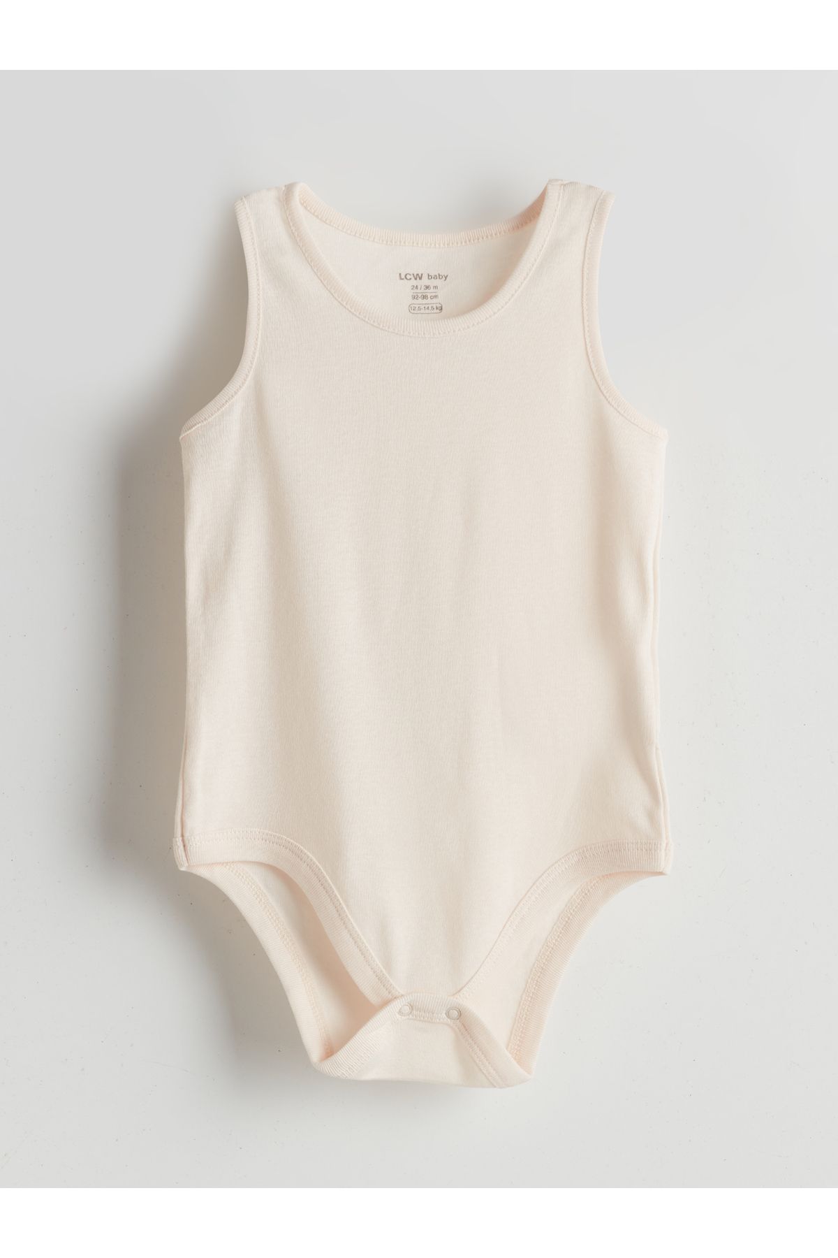 LC Waikiki Bisiklet Yaka Basic Kız Bebek Çıtçıtlı Bodysuit