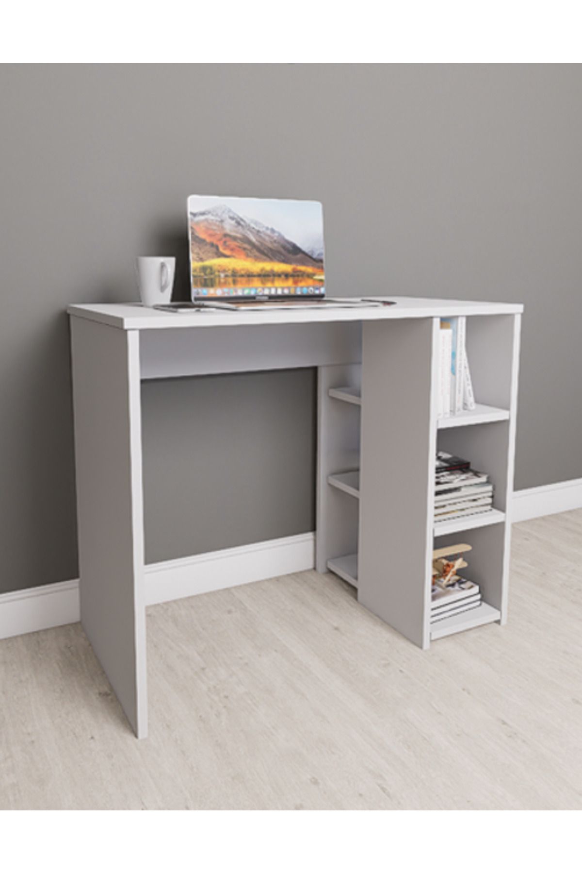 Mirobi Orbit Çalışma Masası Bilgisayar Masası Ofis Masası Ders Masası Beyaz
