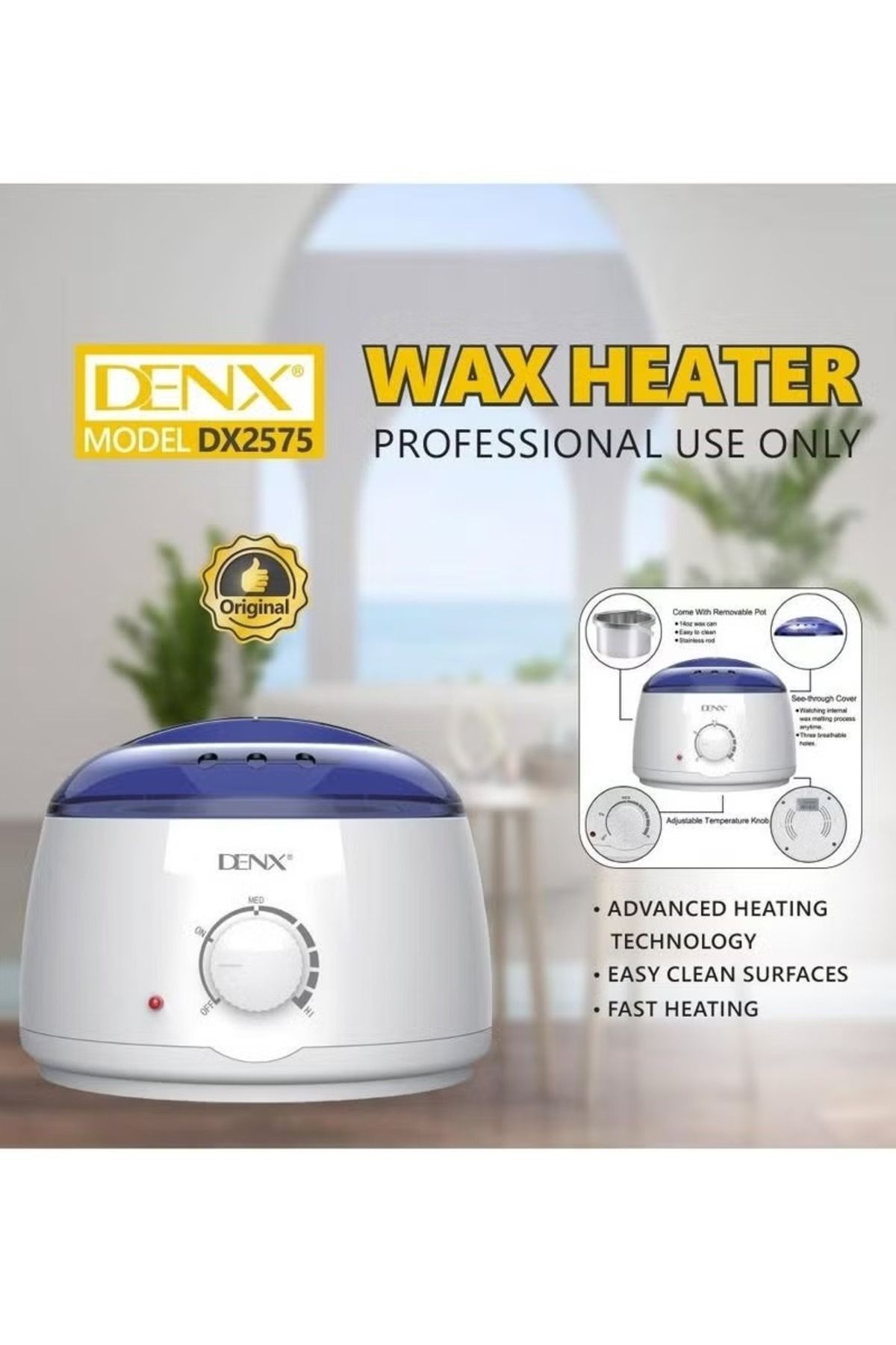 Denx-500ml Waxing Machine, Denx 100W 500ml Hair Removal Device DX2575 4