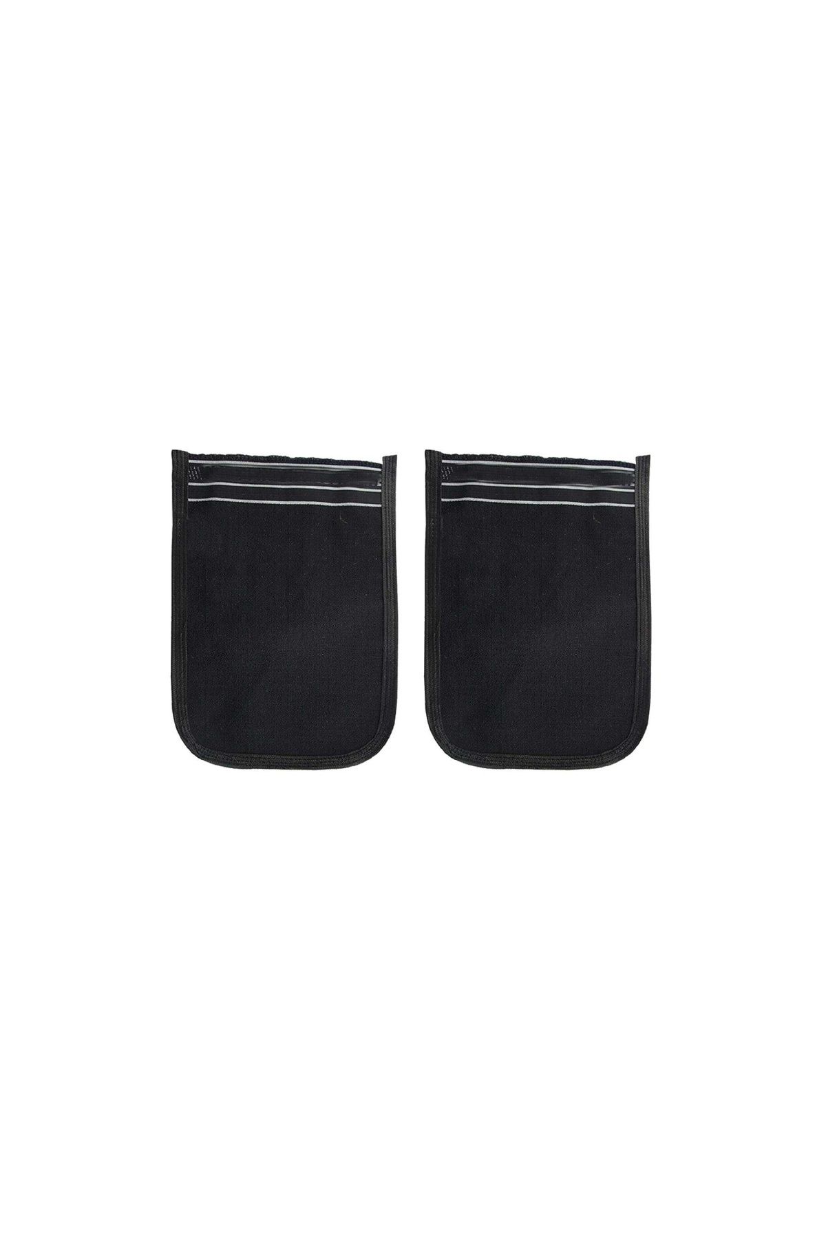 maarketim 2 Adet Osmanlı Kalın Siyah Banyo Hamam Kesesi 25x17 Cm