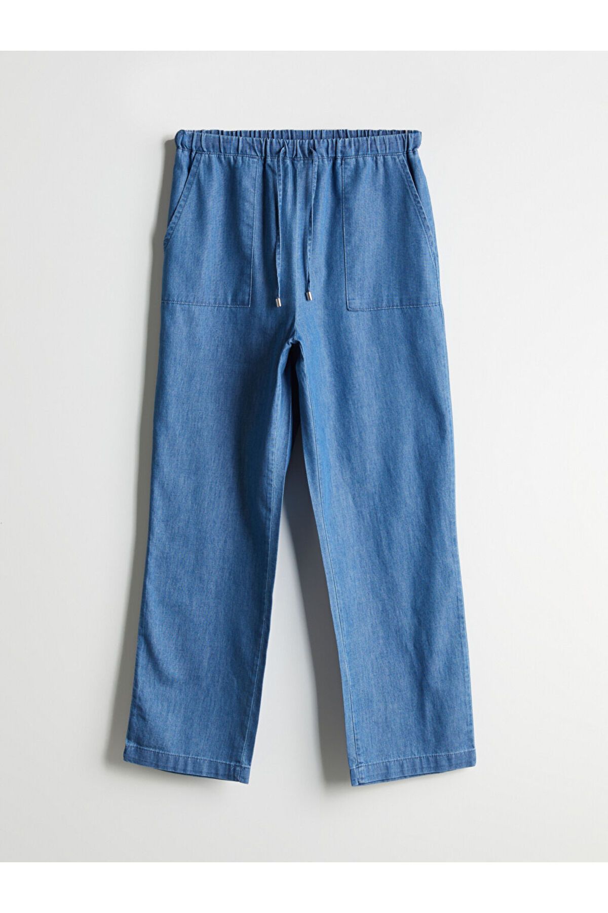 LC Waikiki Beli Lastikli Wideleg Kadın Jean Pantolon