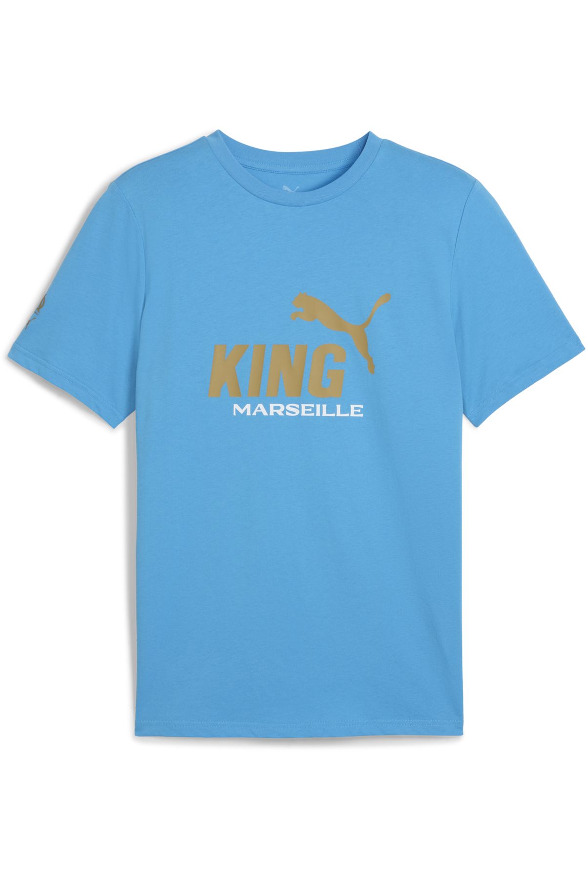 Puma-Tricou cu logo Olympique de Marseille KING Bărbați 3