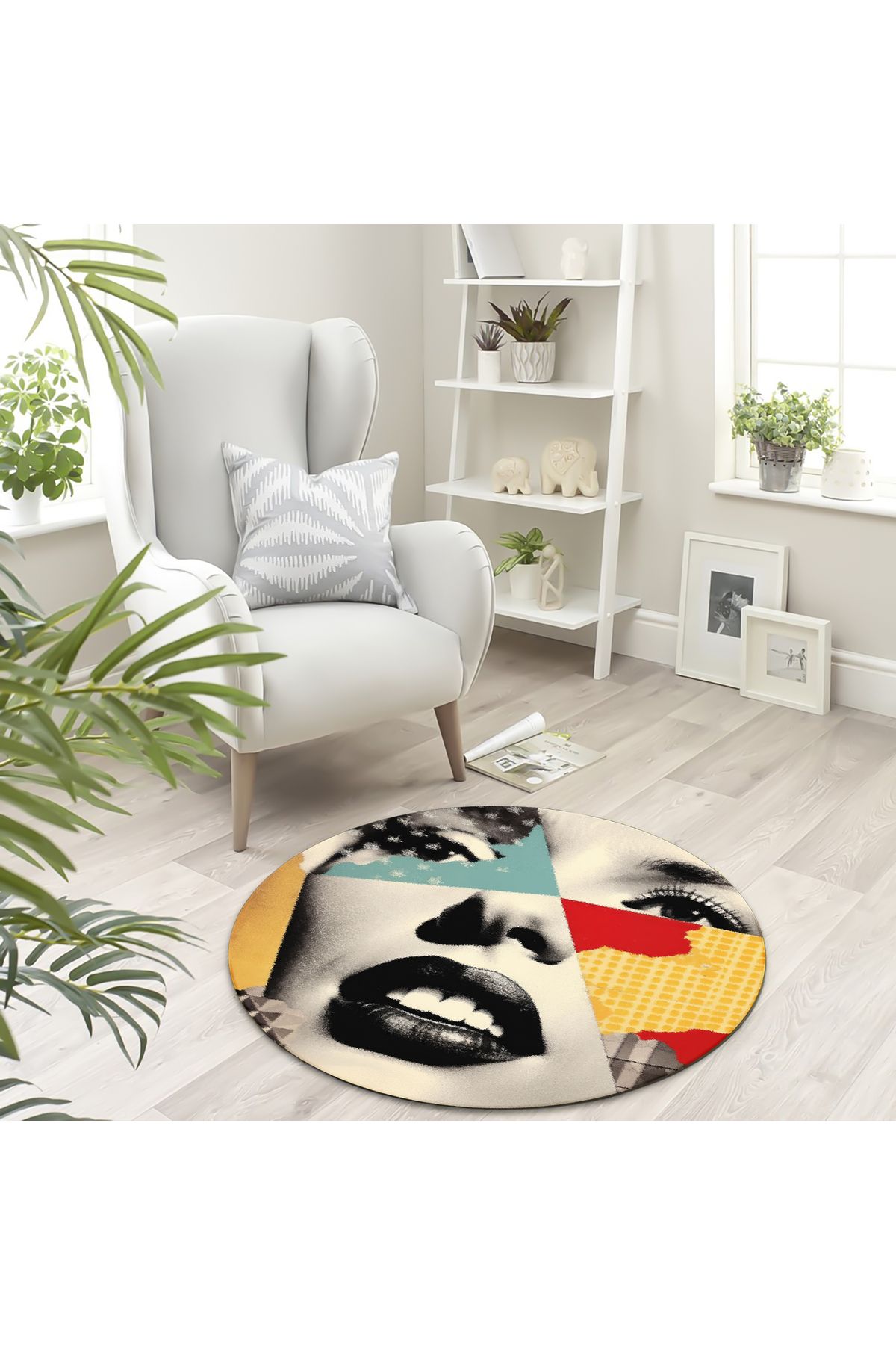 luismorro Dijital Baskı Salon Halısı, Kilim, Kaymaz Taban Halı, Yıkanabilir Halı