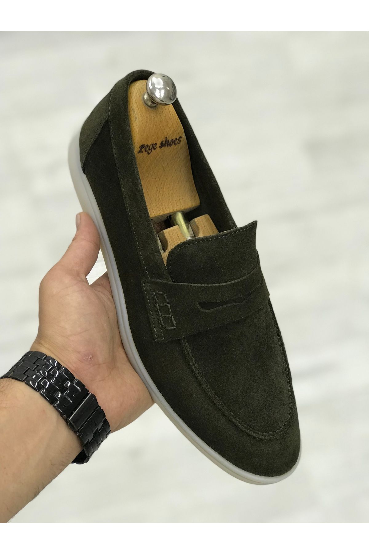 Zegeshoes Yeni Sezon LP Hakiki Deri Ortopedik Loafer Casual Ayakkabı(kendi numaranızı tercih ediniz) Günlük