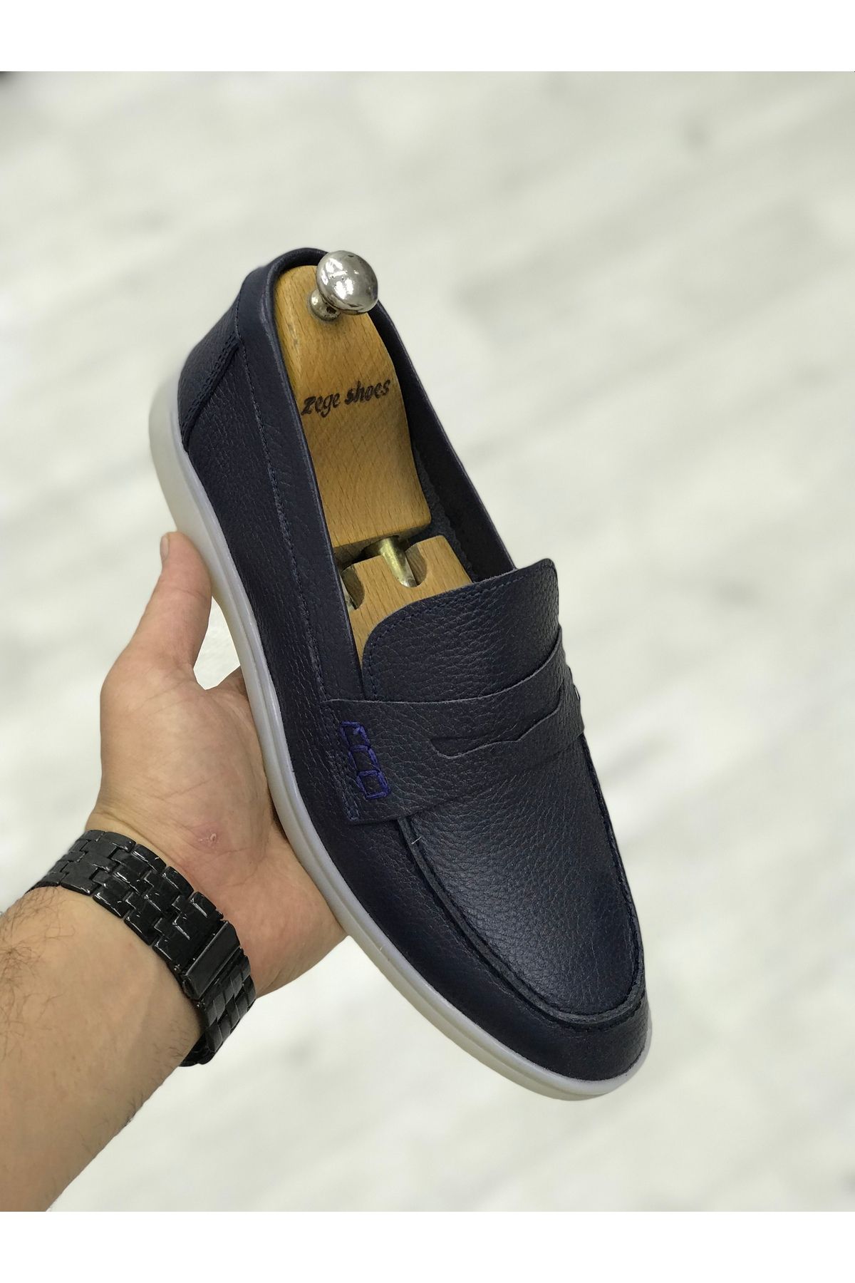 Zegeshoes Yeni Sezon LP Hakiki Deri Ortopedik Loafer Casual Ayakkabı(kendi numaranızı tercih ediniz) Günlük