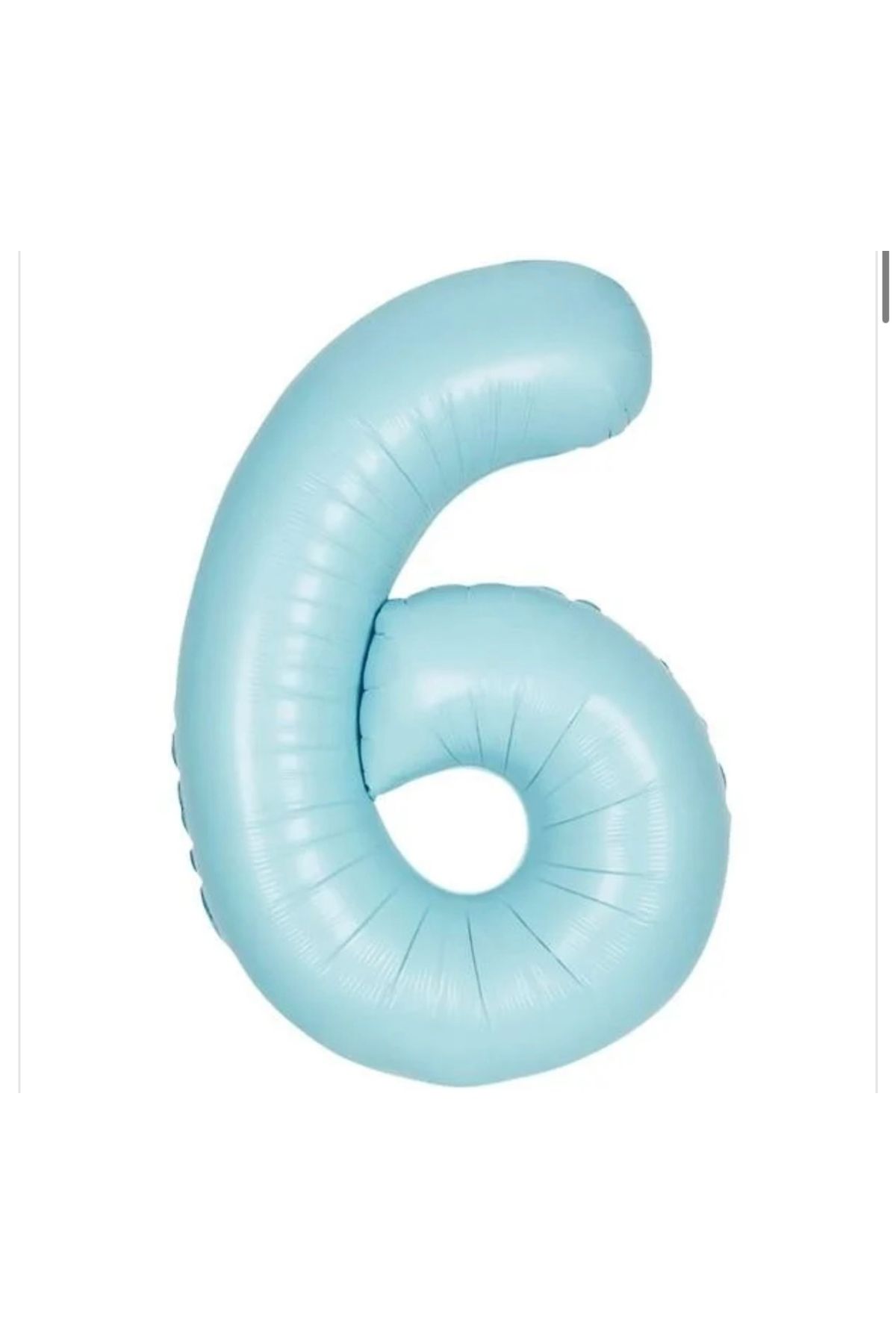 Deniz Party Store 6 yaş Bebe Mavisi 36 - 40 Cm Folyo Balon