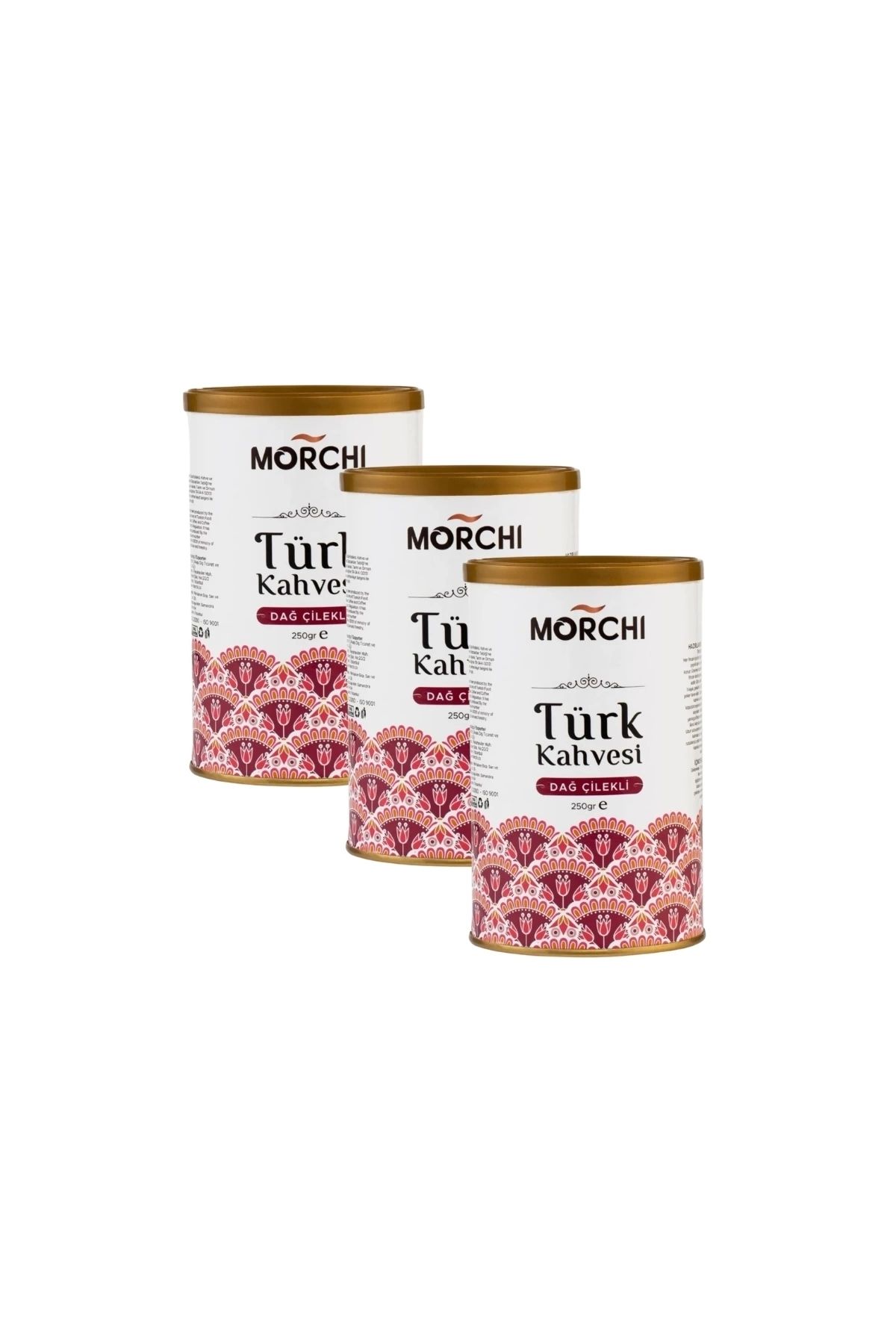 MORCHI Dağ Çilekli Turk Kahvesi 250 gr Teneke 3 Adet