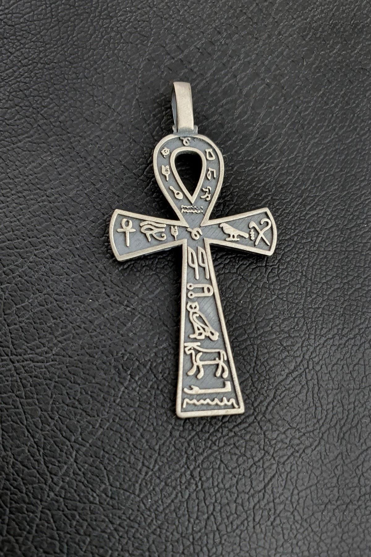 OSESHOP 925ayar Gümüş Ankh Anahtarı Kolye Ucu