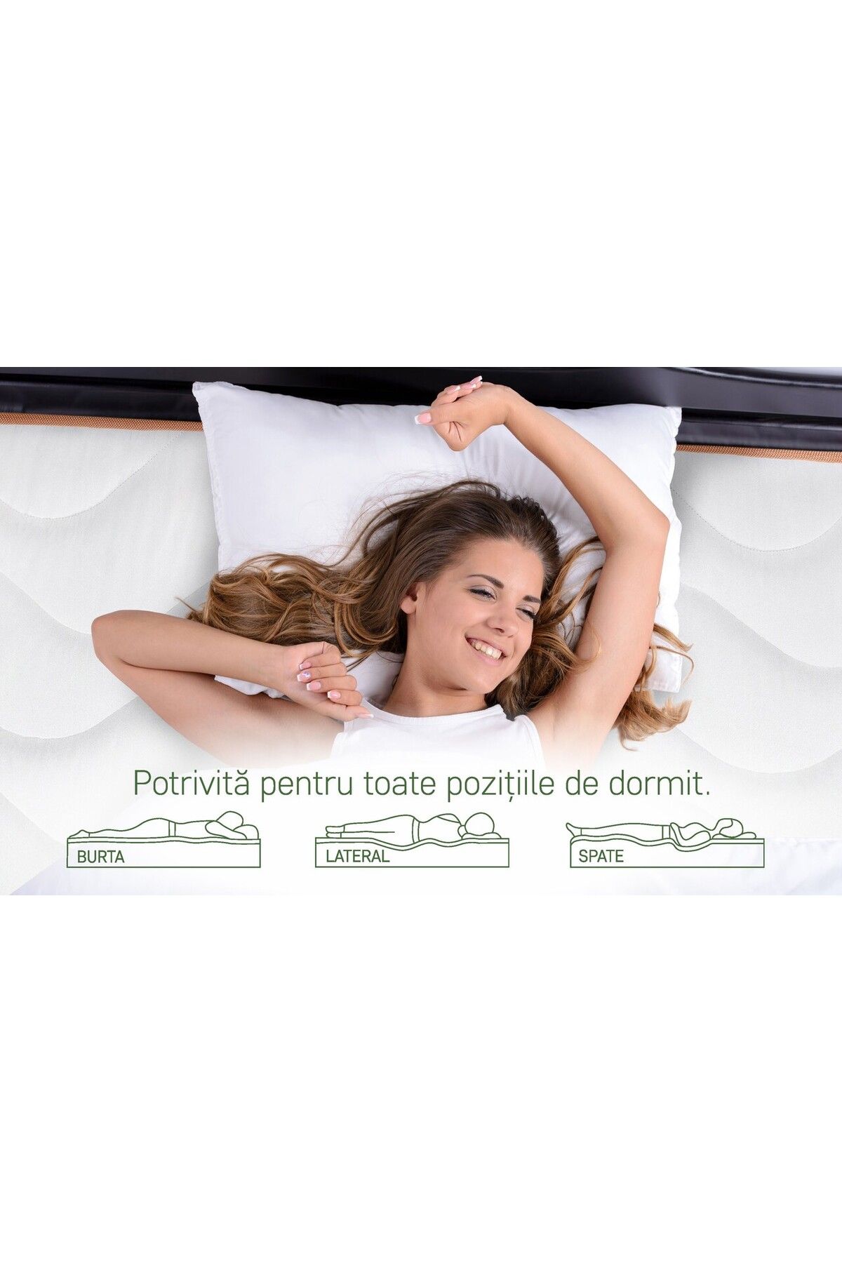 Green Future-Orange Line Orthopedic Mattress 160x190 Cm, H 18 Cm - Hypoallergenic, Anatomical 6