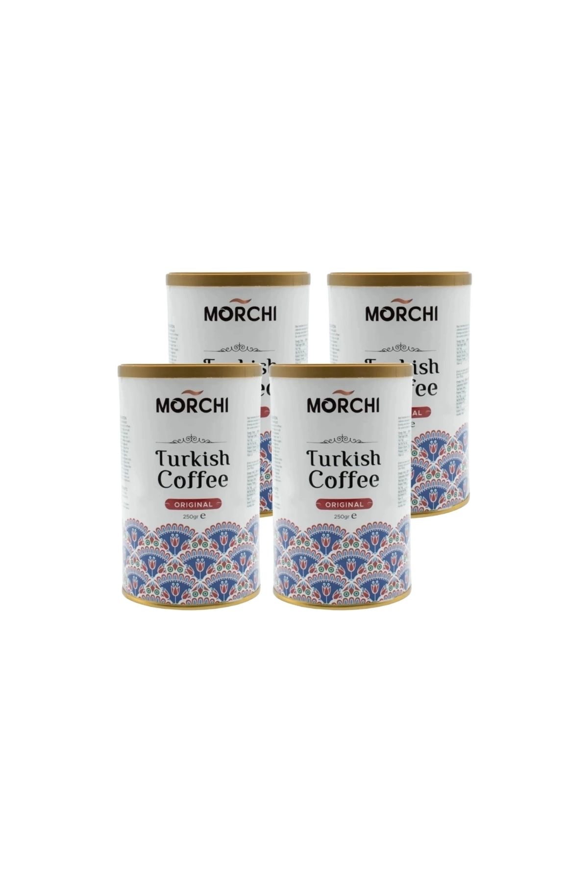 MORCHI Orıjınal Turk Kahvesi 250 gr Teneke 4 Adet