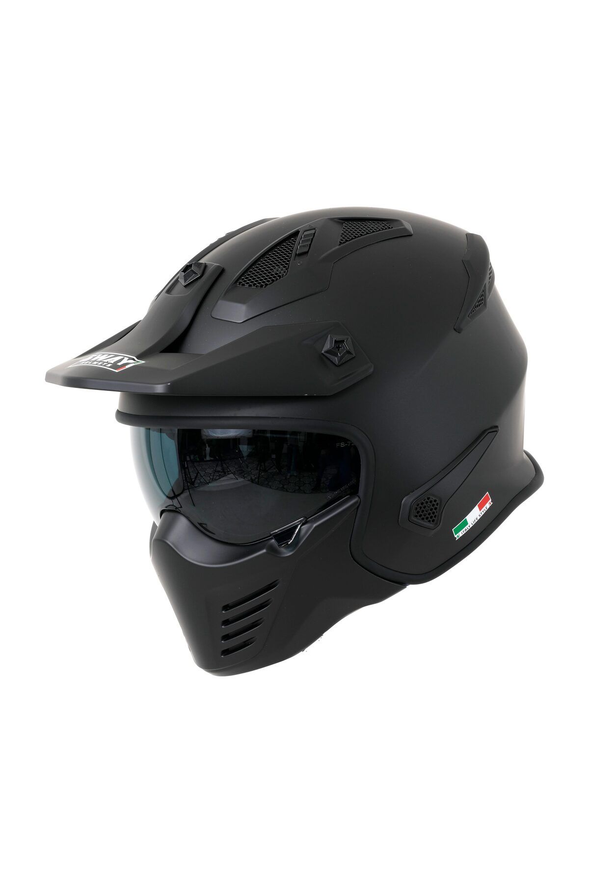Sway SW 726X TOKYO MAT BLACK MODÜLER MOTOSİKLET KASK