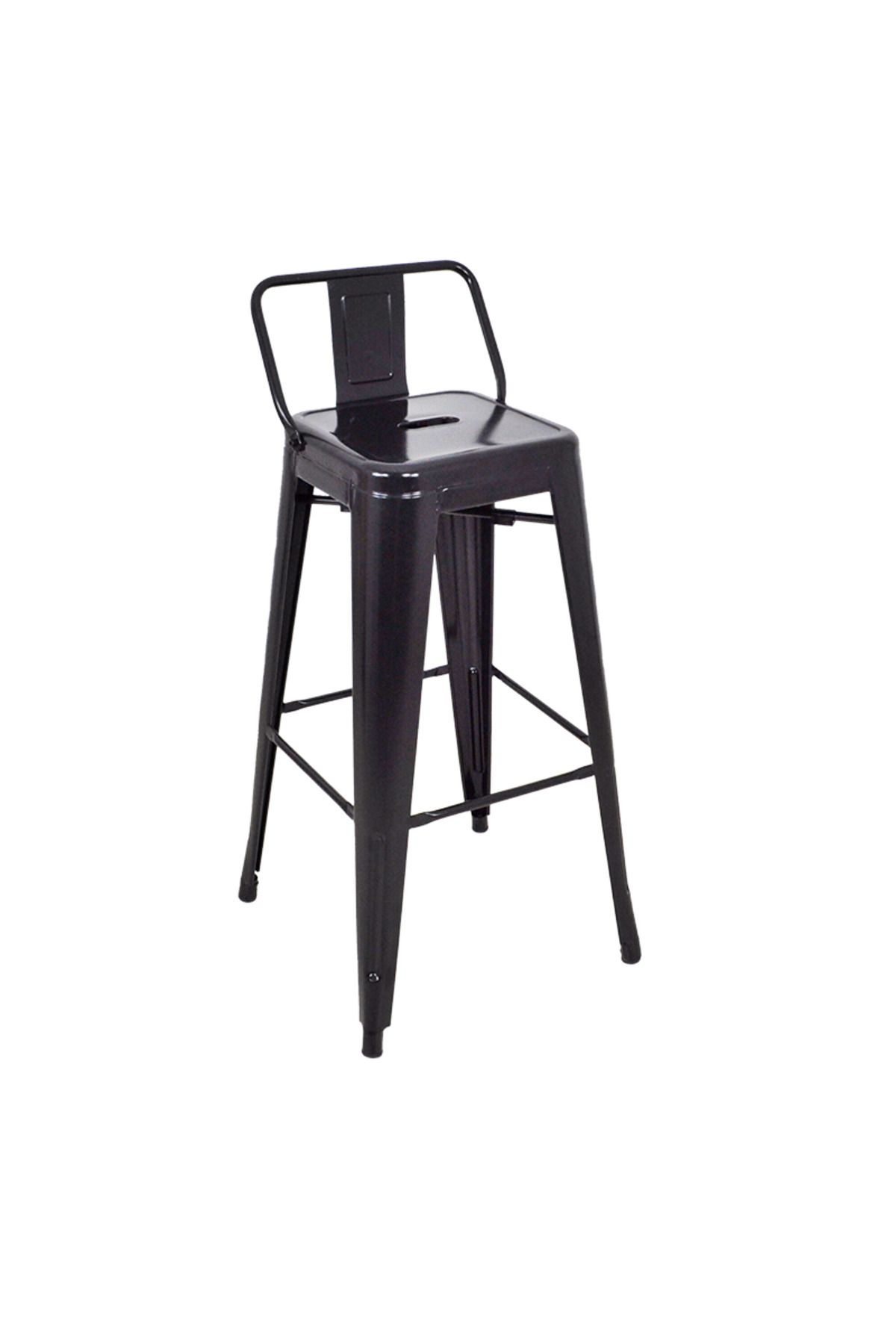 ChairLife Tolix Sırtlı Metal Bar Tabure