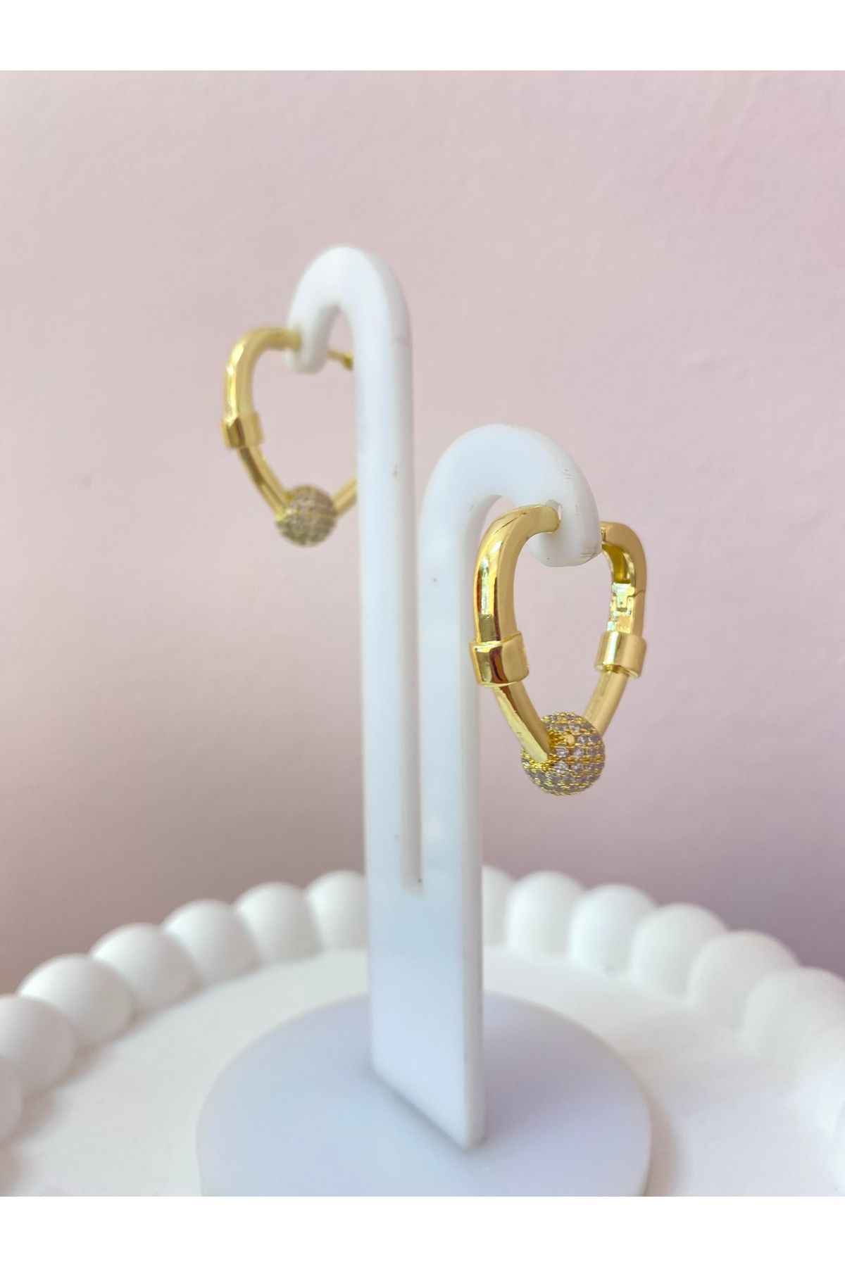 Pretty Çelik küpe(14K kaplama)