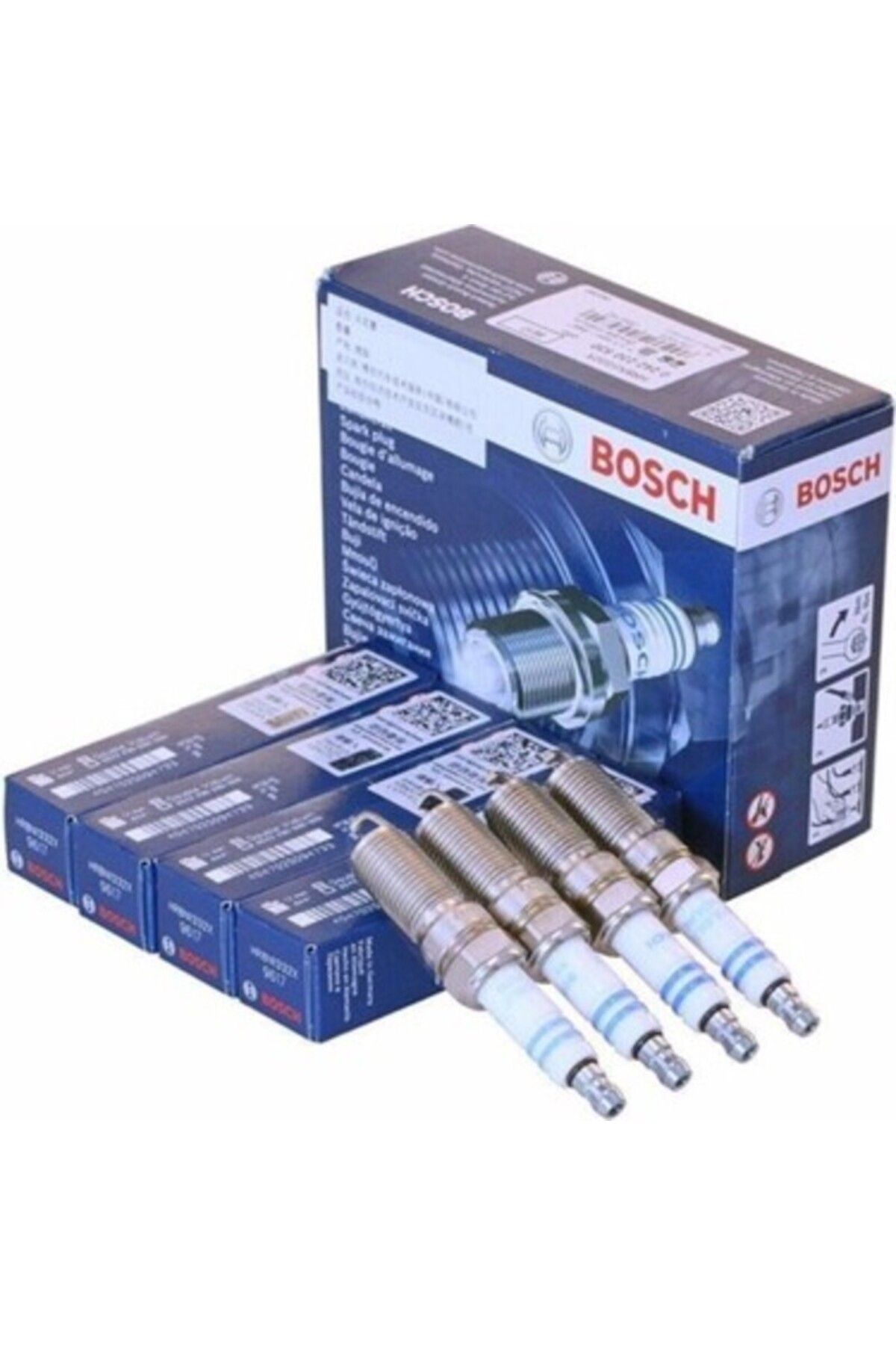Bosch Buji Uzun Kalın FR8SC 0242229797 P307 P207 P206 P308 ix35 Sorento Primera C2 C3 C4 4lü Takım