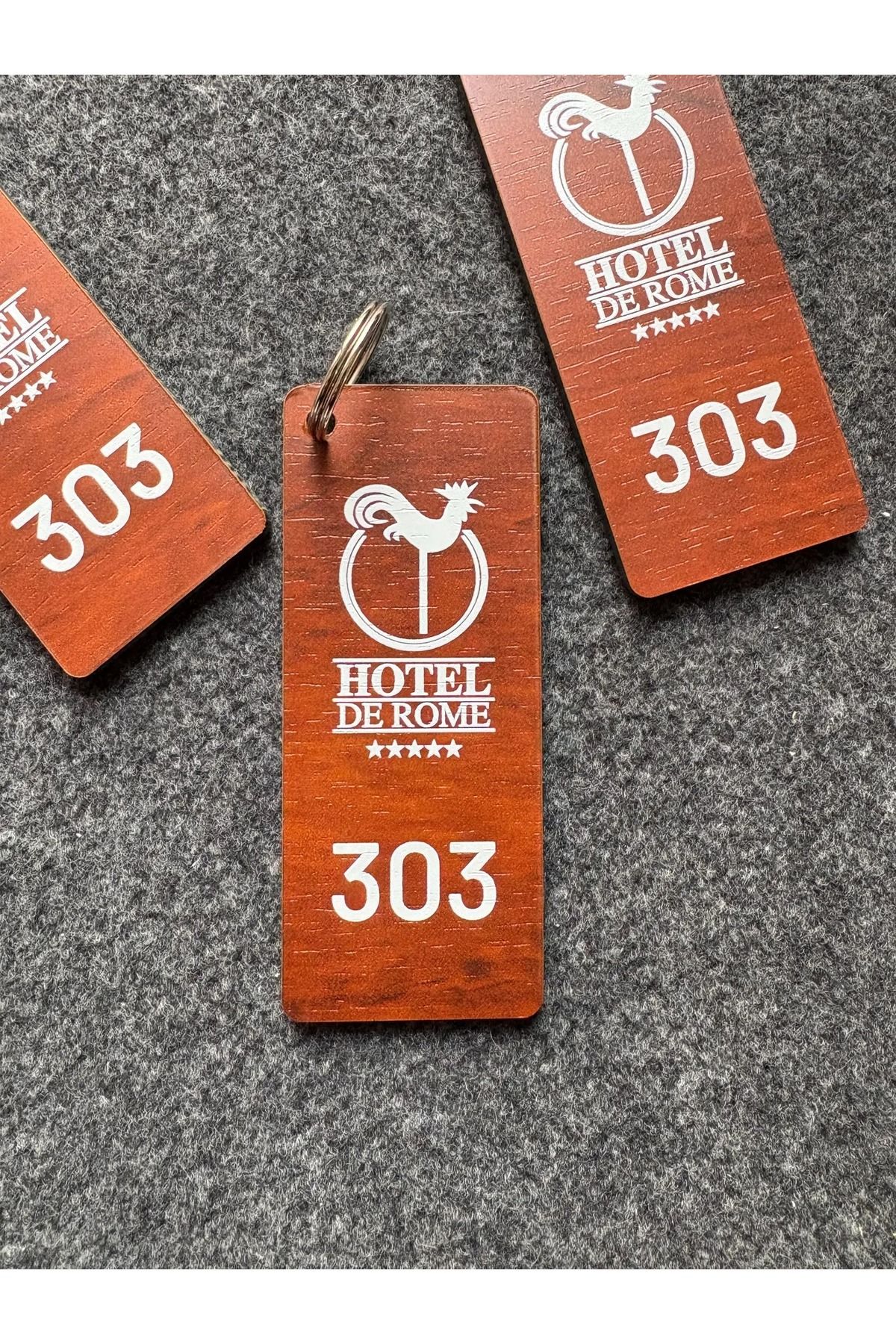 Yönline 10 Adet Anahtarlık, Otel, Pansiyon, Yurt, Butik Otel, Bungalov Otel