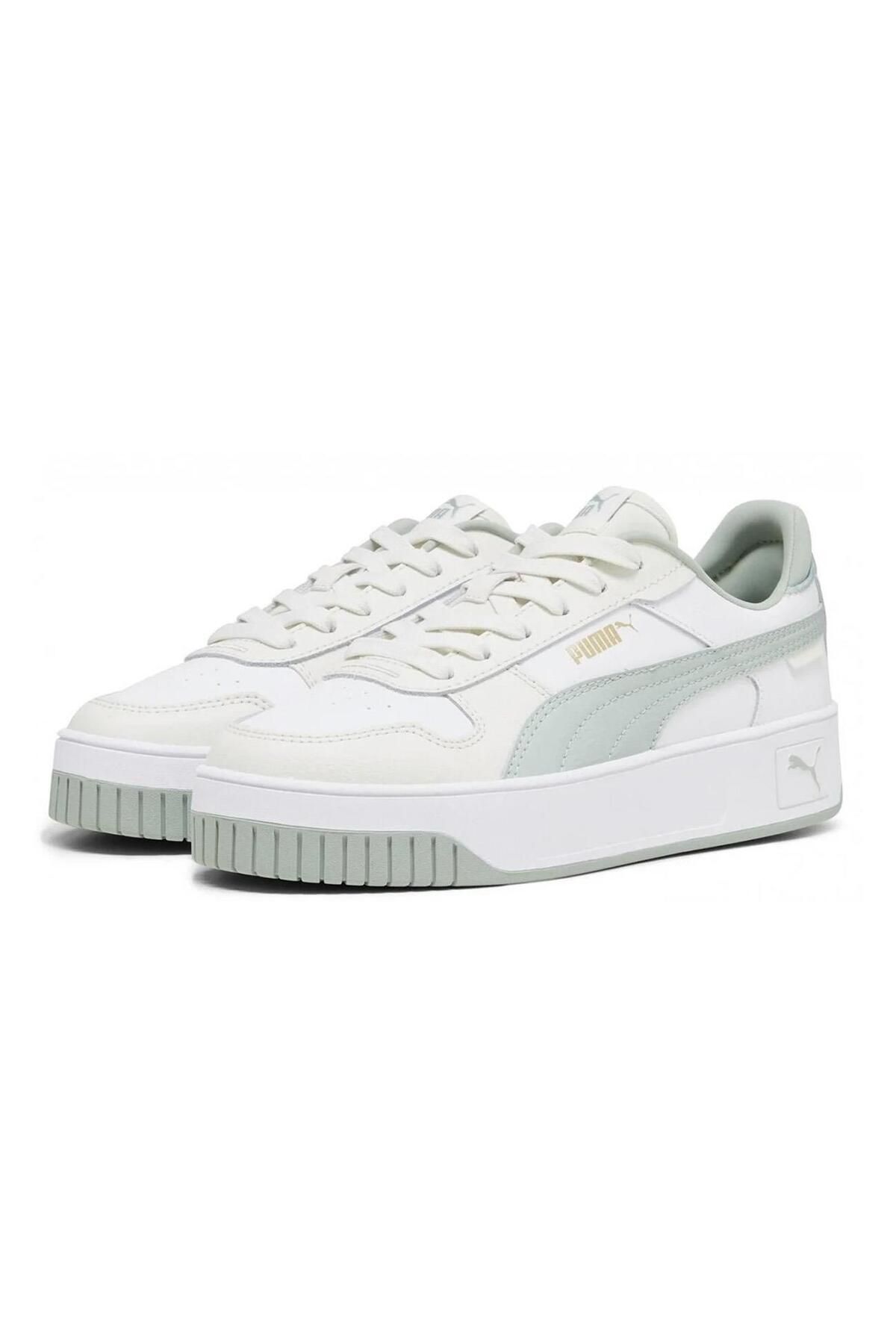 Puma Carina Street Beyaz-Yeşil Kadın Sneaker