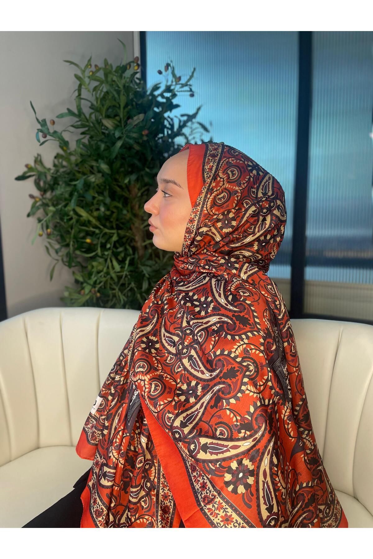Oxygen Scarfs Etro Buta Desenli Pamuk Soft Şal - 377350