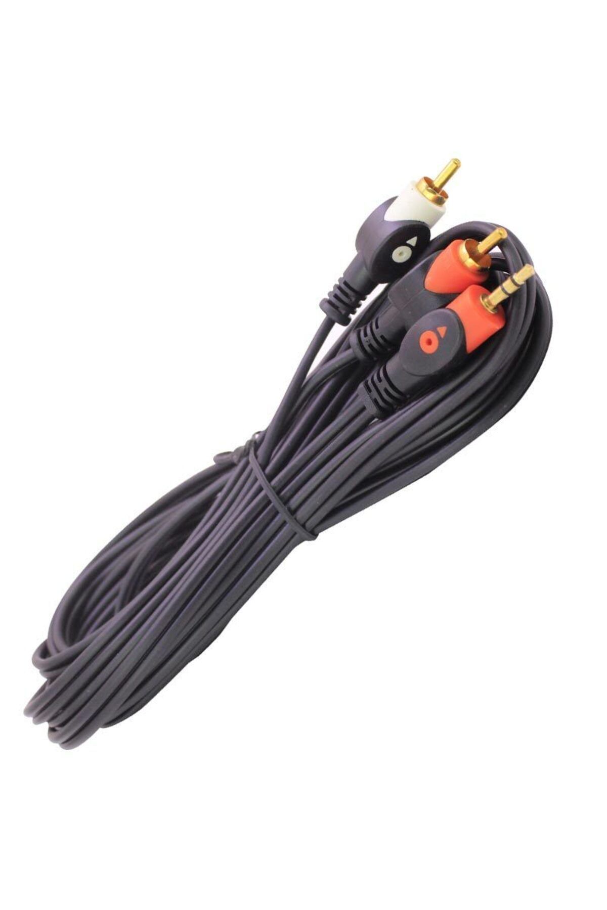 Modafiks 2 RCA ERKEK + 3.5 MM ST ERKEK 5 METRE 1. KALİTE (5122)