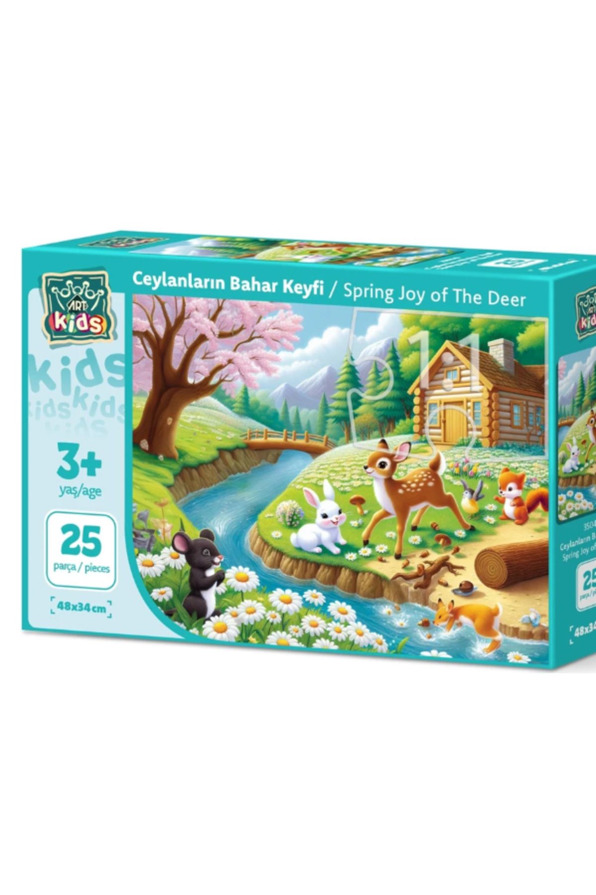 ART Çocuk Ceylanların Bahar Keyfi 25 Parça Puzzle