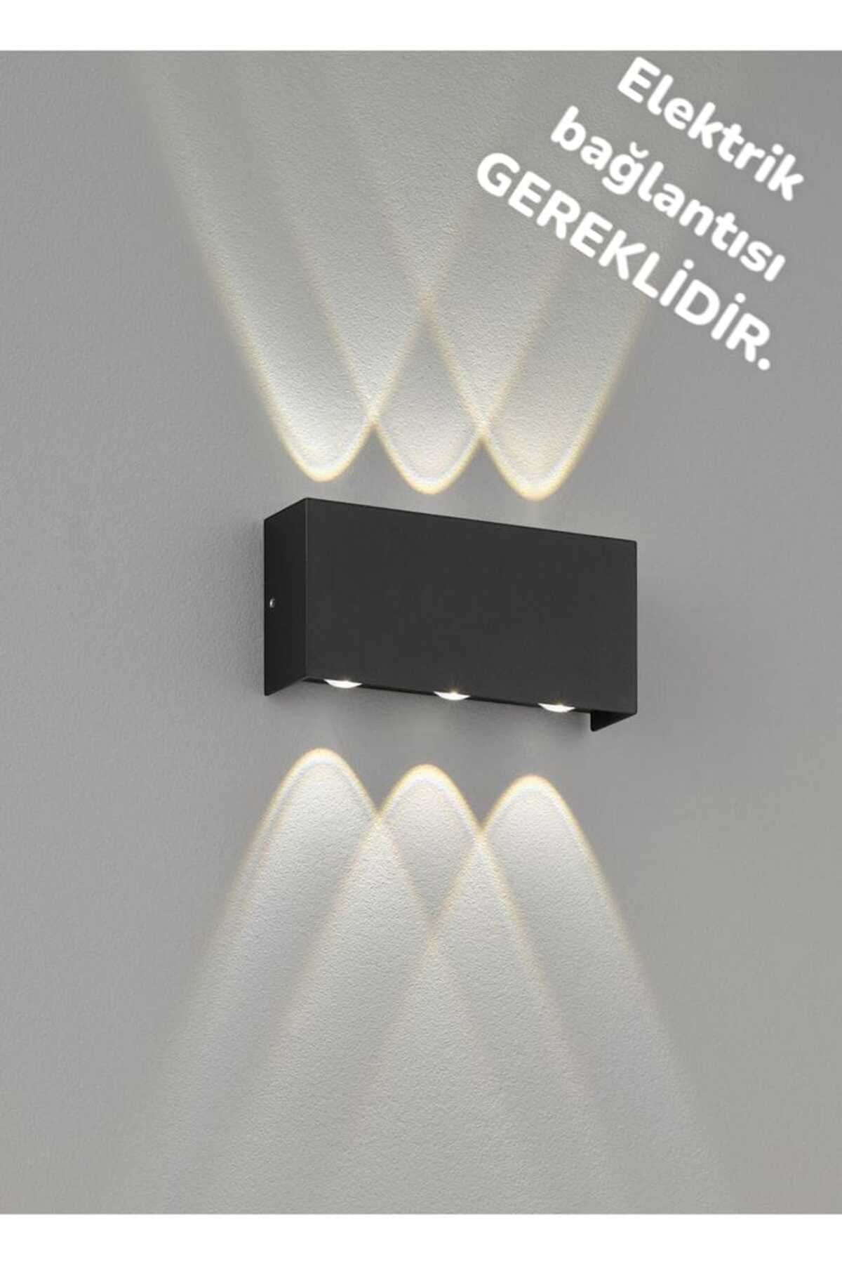 fullreyon Elektrikle Çalışır, 12 Watt 3000 Kelvin Ledli, İç ve Dış Mekan Aplik, Yüksek Işık Güçlü Led Aplik