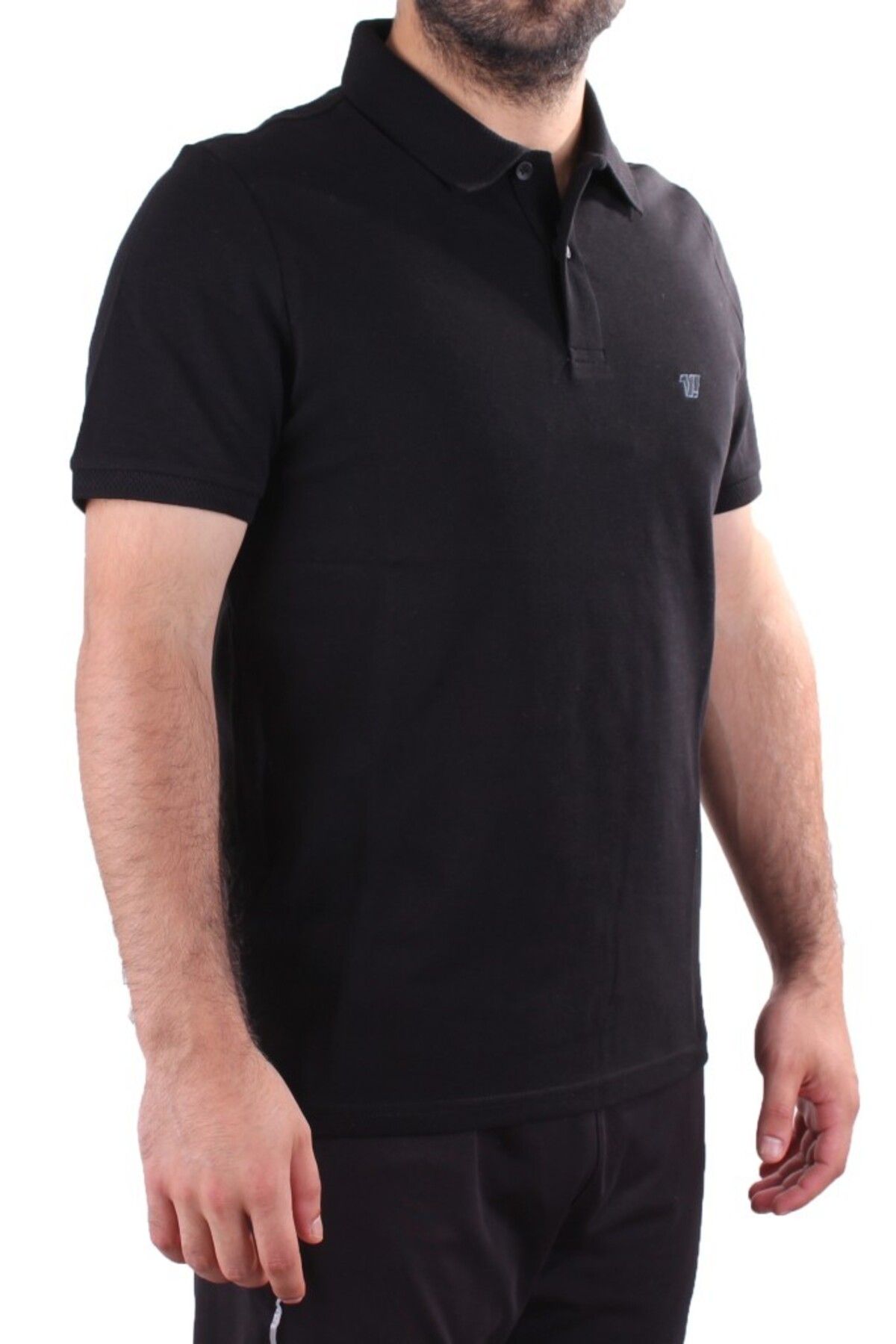 Twister Jeans Twister 2341 Siyah Günlük Kısa Kol Normal Kesim Pamuklu Polo Yaka Erkek Tişört