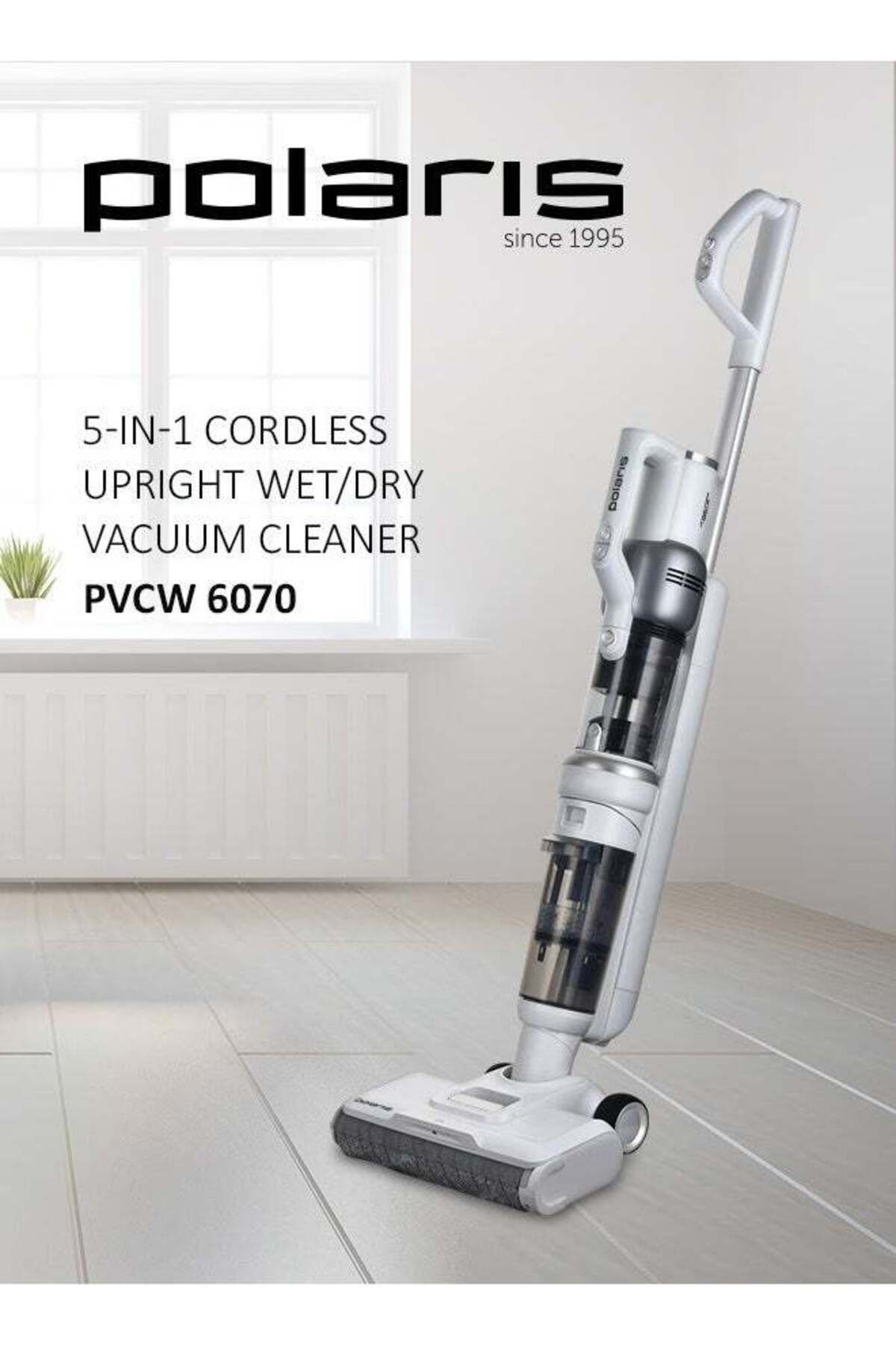 Polaris-Cordless upright wet & Dry vacuum cleaner, 400W, 135 aW, up to 60 minutes of runtime 1
