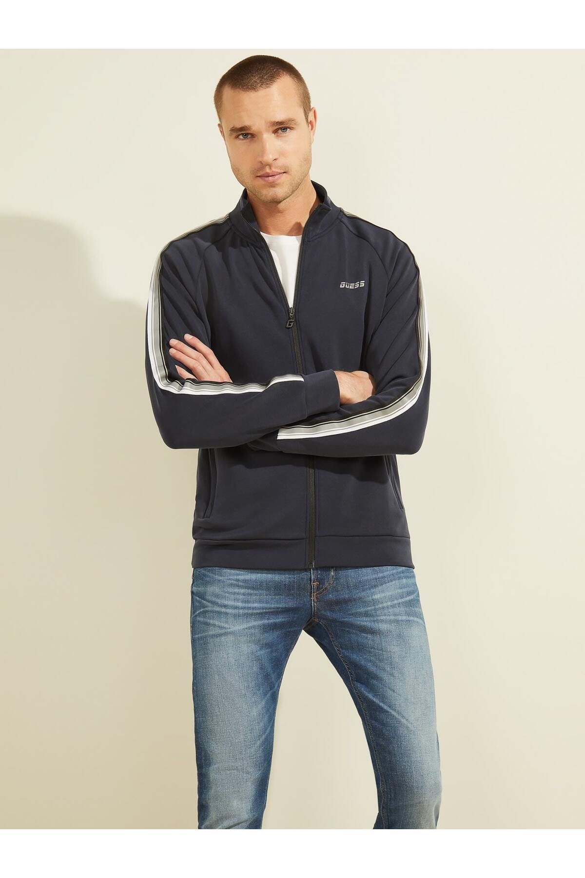 Guess Jefferson Erkek Aktif Sweatshirt