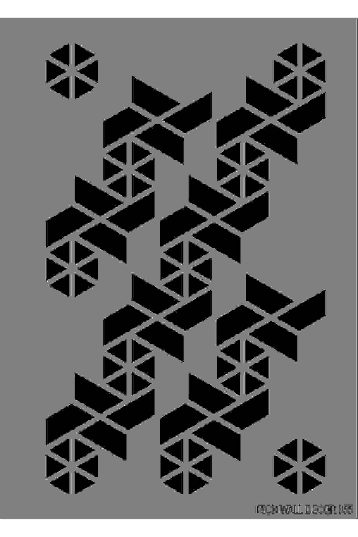 Rich STENCIL WALL DECOR SERİ - 055