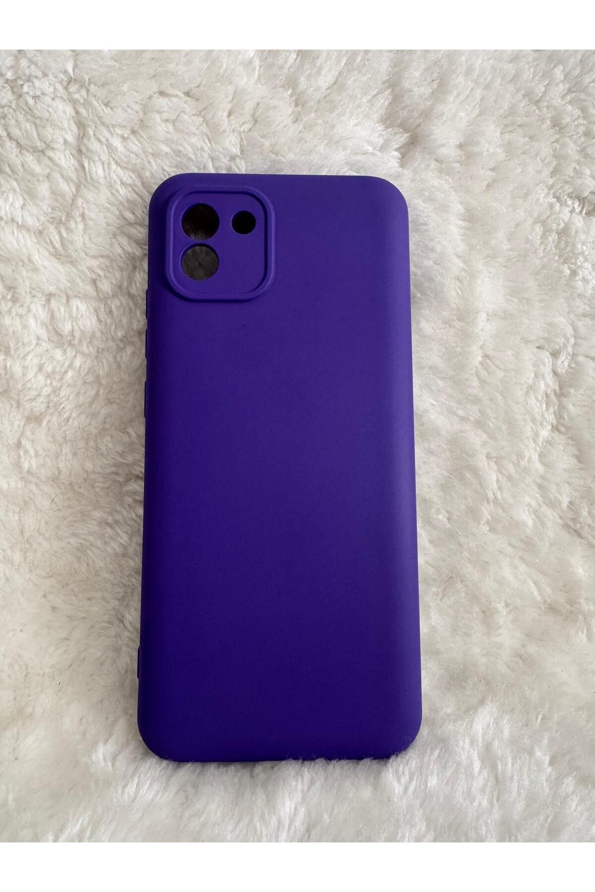 QEM Samsung Galaxy A03 ile Uyumlu Yumuşak Dokulu Lansman Telefon Kılıfı