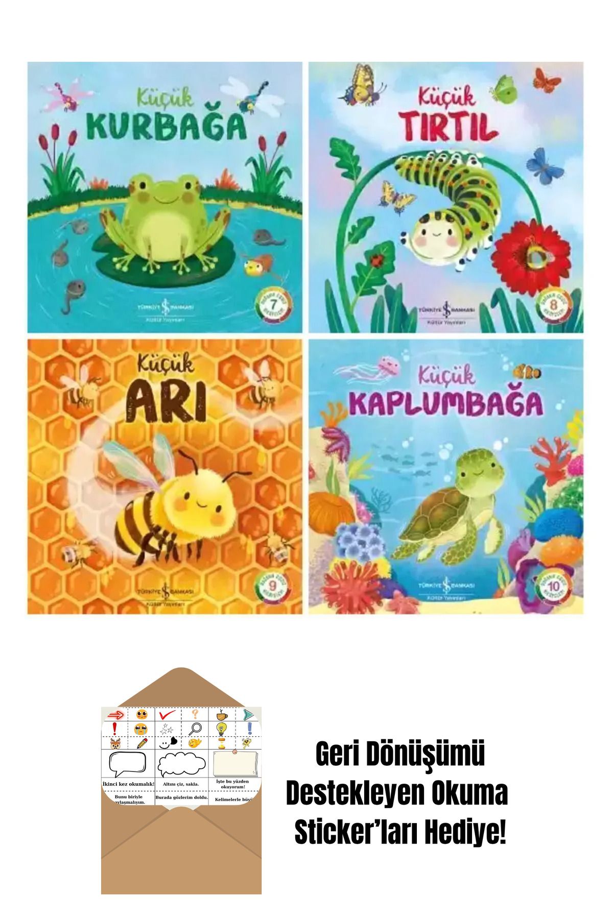 TÜRKİYE İŞ BANKASI KÜLTÜR YAYINLARI Doğanın Eşsiz Hikayeleri 4 Kitap Set + Okuma Sticker'ları