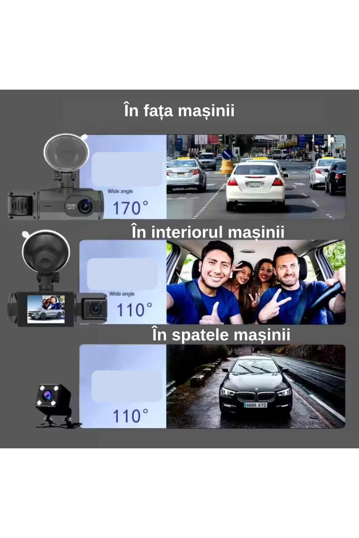 Smartio-Smartio dash cam with 3 shooting angles and mobile app 5