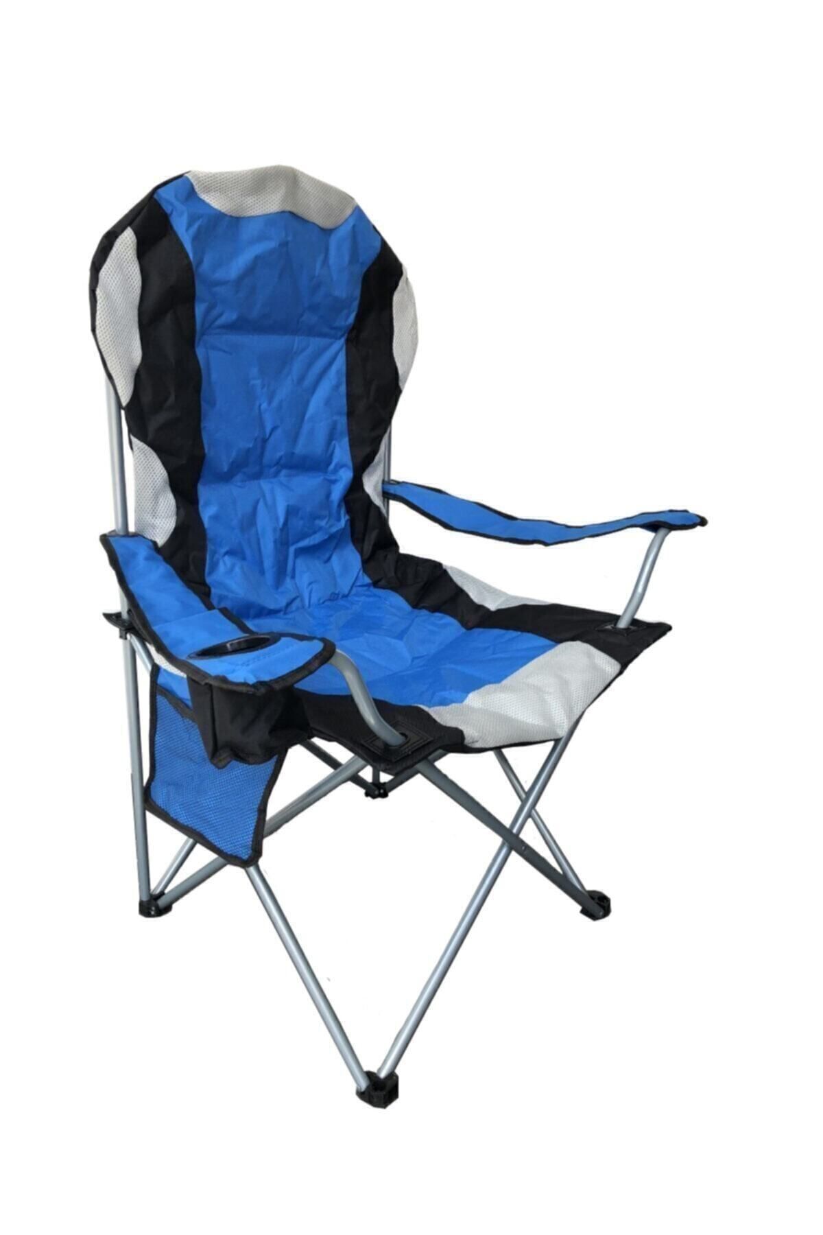 Smooth Incorporated Snowraın Xl Büyük Kamp Sandalyesi Mavi Siyah Xl