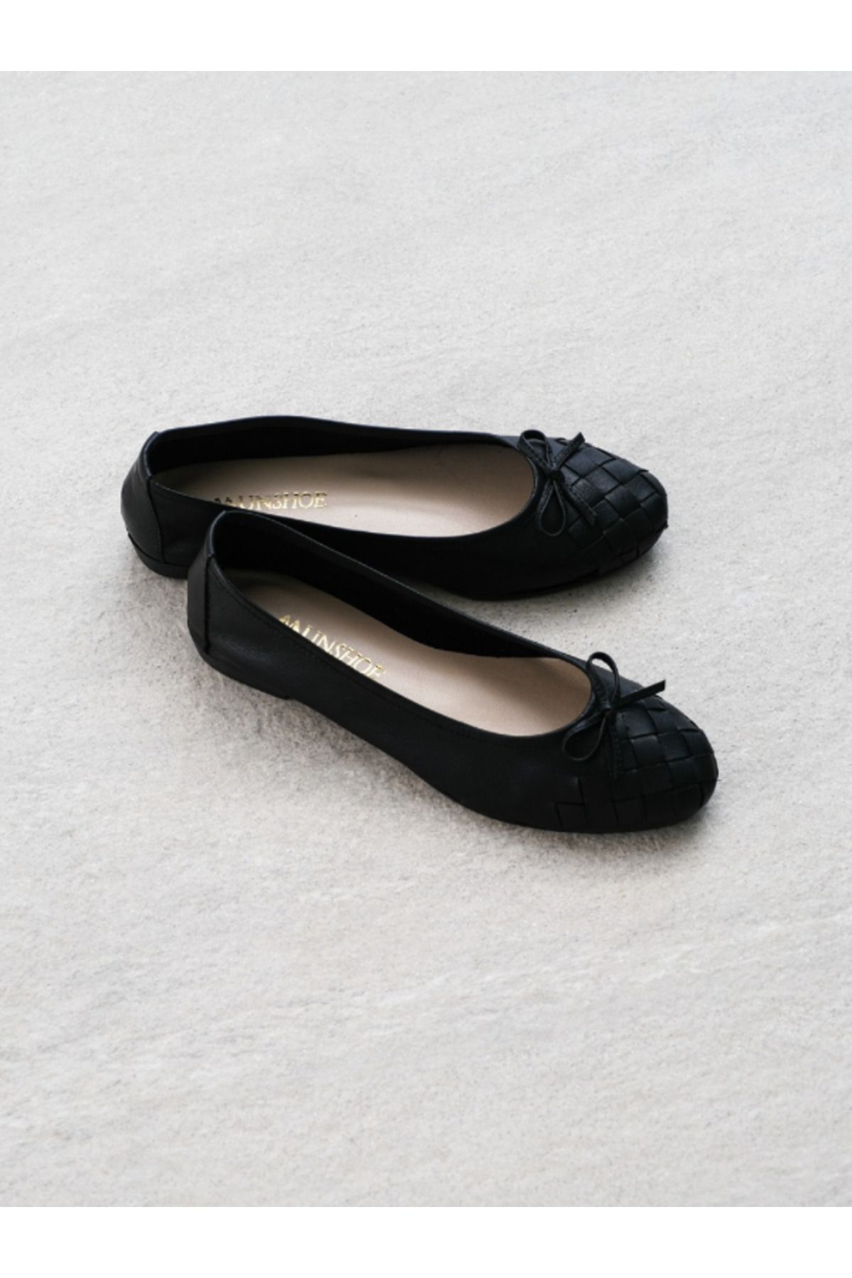 Munshoes Alice Hakiki Deri Kadın Babet