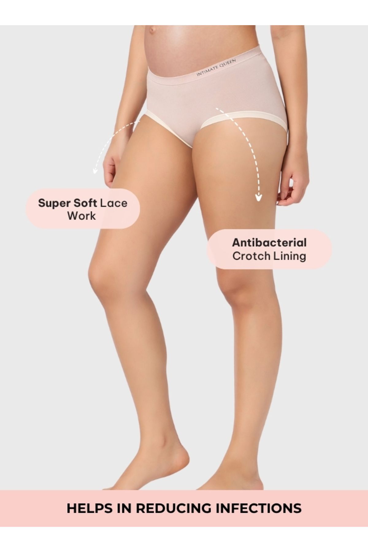 Intimate Queen-Yew Tree Bae Maternity Briefs – Silky Soft, Antibacterial Calm, Full-Coverage Comfort (Pack Of 3) 3