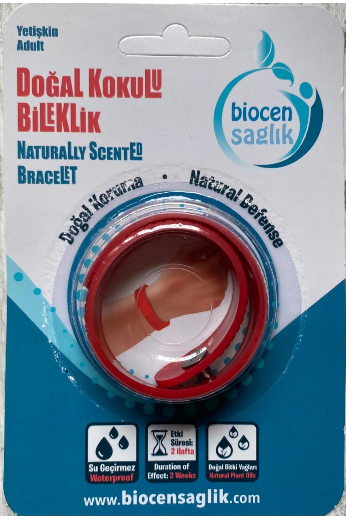 biocence sivrisinek kovucu bitkisek bileklik yetişkin kırmızı