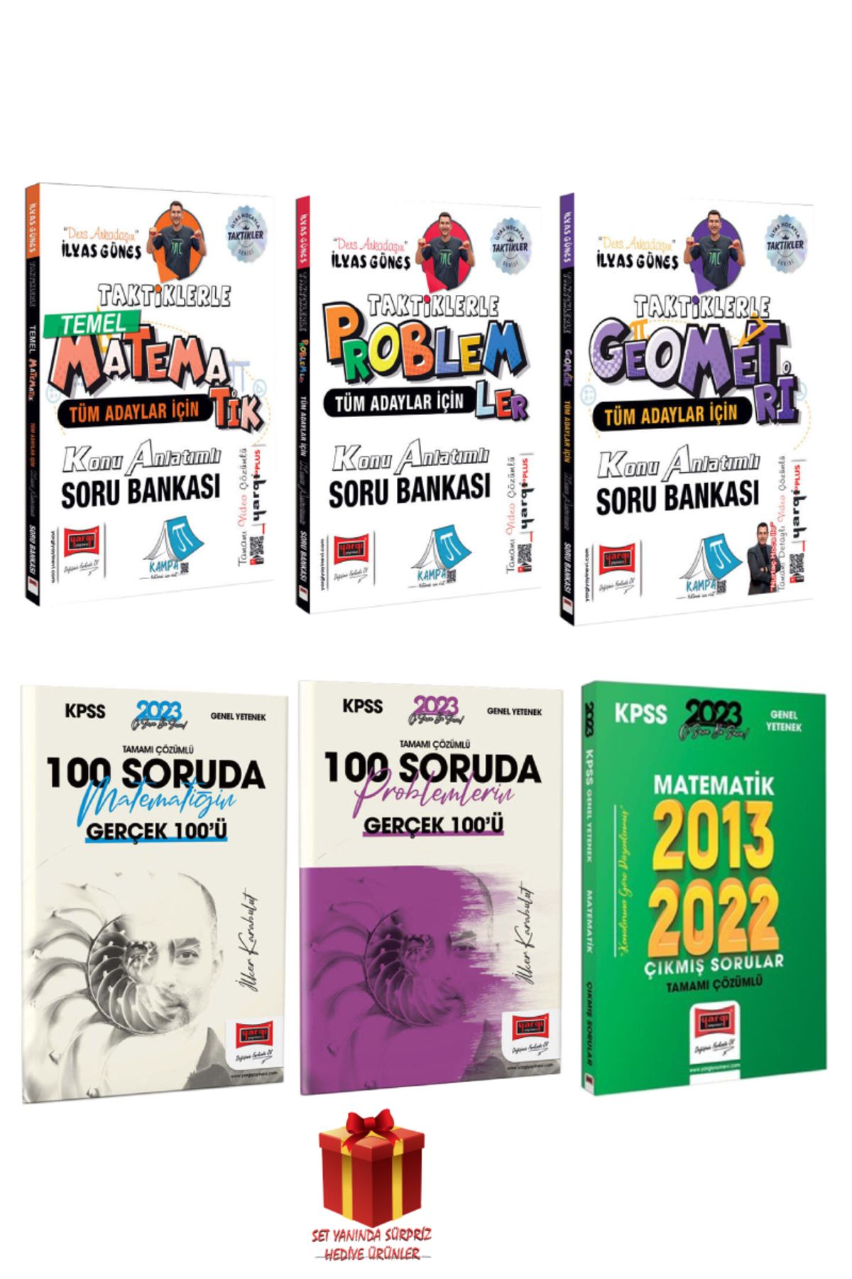 Yargı Yayınları 2025 Yargı İlyas Güneş Taktiklerle Matematik Problemler Geometri Konu Anlatım Soru Bankası+100 S