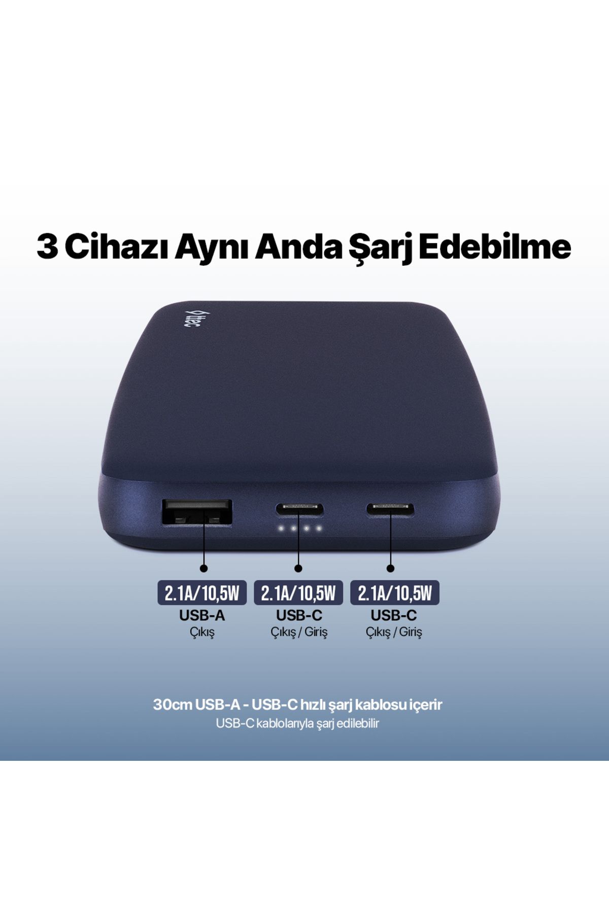 Ttec ChargeUp 10.000mAh Taşınabilir Şarj Aleti / Powerbank -MELODİ