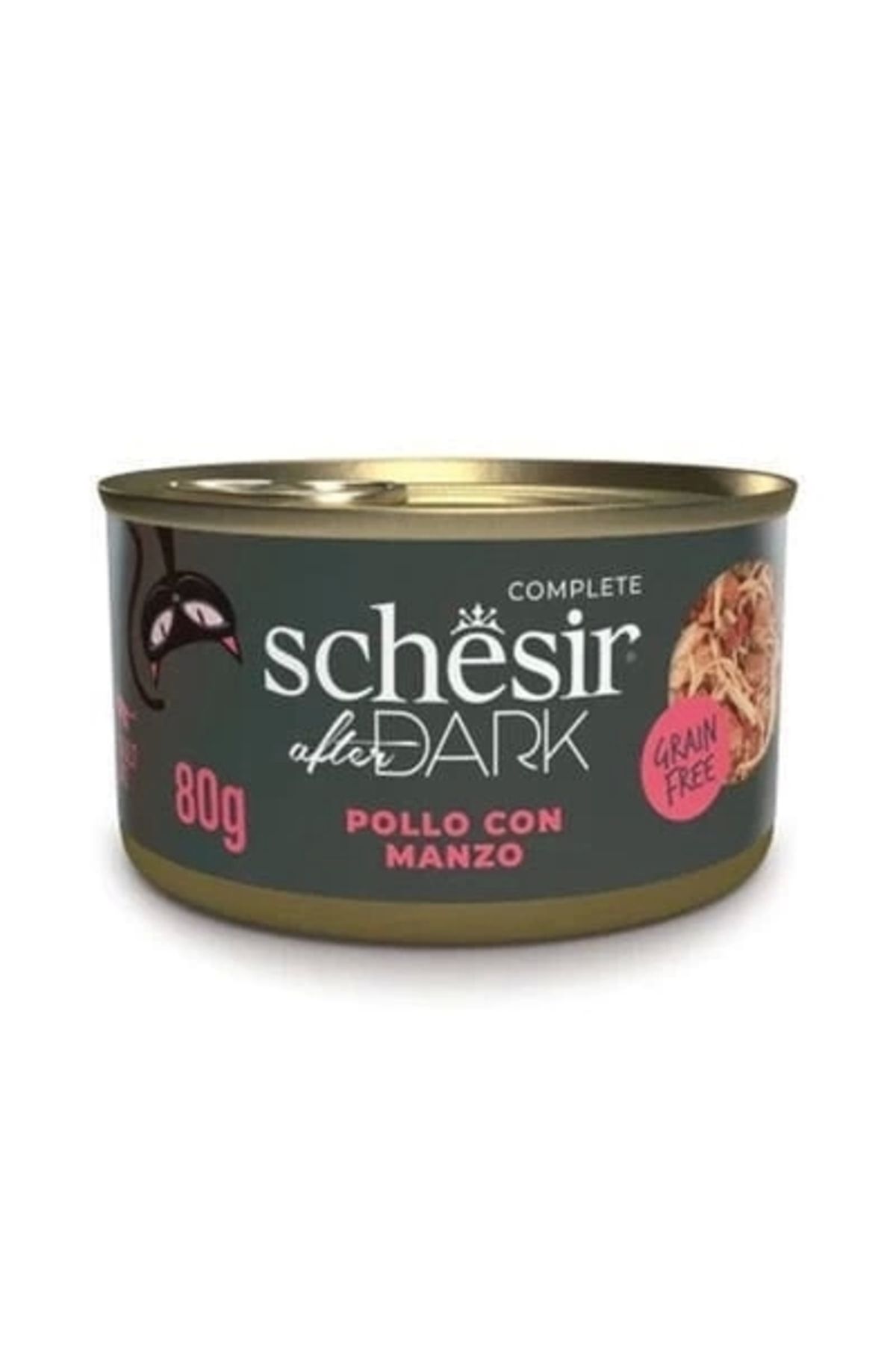 Generic Schesir After Dark Et Suyu içinde Tavuklu ve Sığır Etli Yetişkin Kedi Konservesi 80 Gr