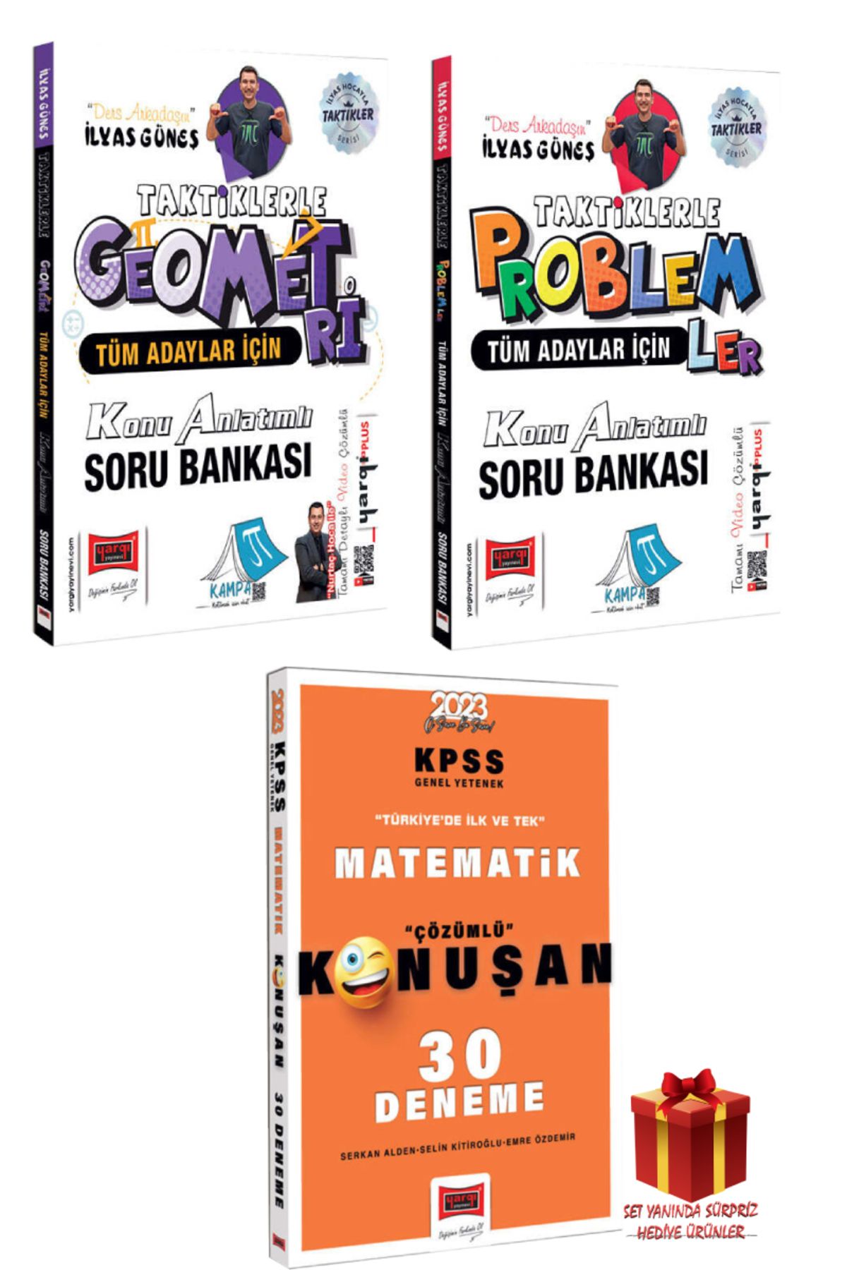 Yargı Yayınları 2025 Yargı İlyas Güneş Taktiklerle Geometri+Problemler Konu Anlatımlı Soru Bankası+Matematik Deneme