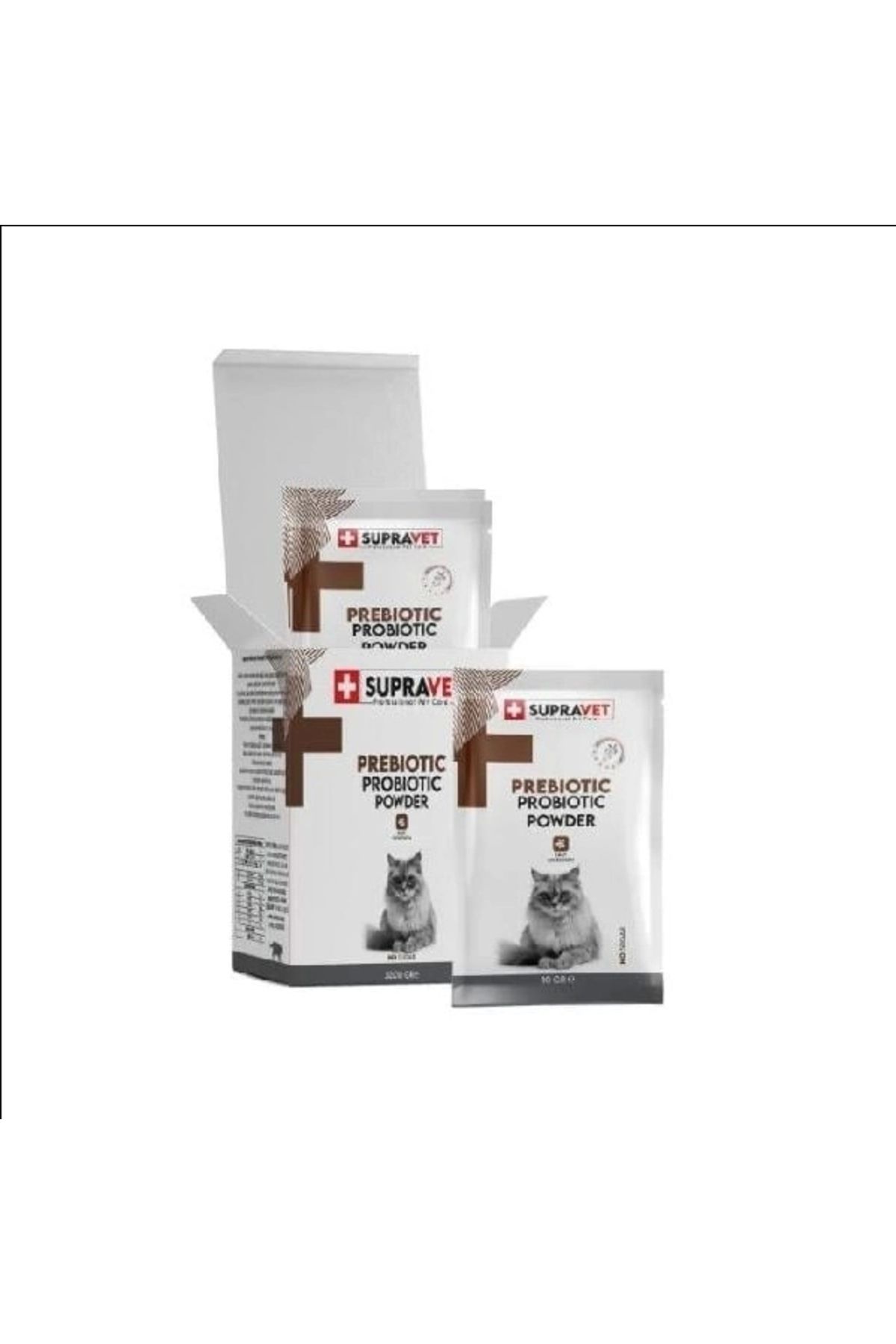 Generic Supravet Kediler için Toz Probiyotik ve Prebiyotik Takviyesi 1,5 Gr