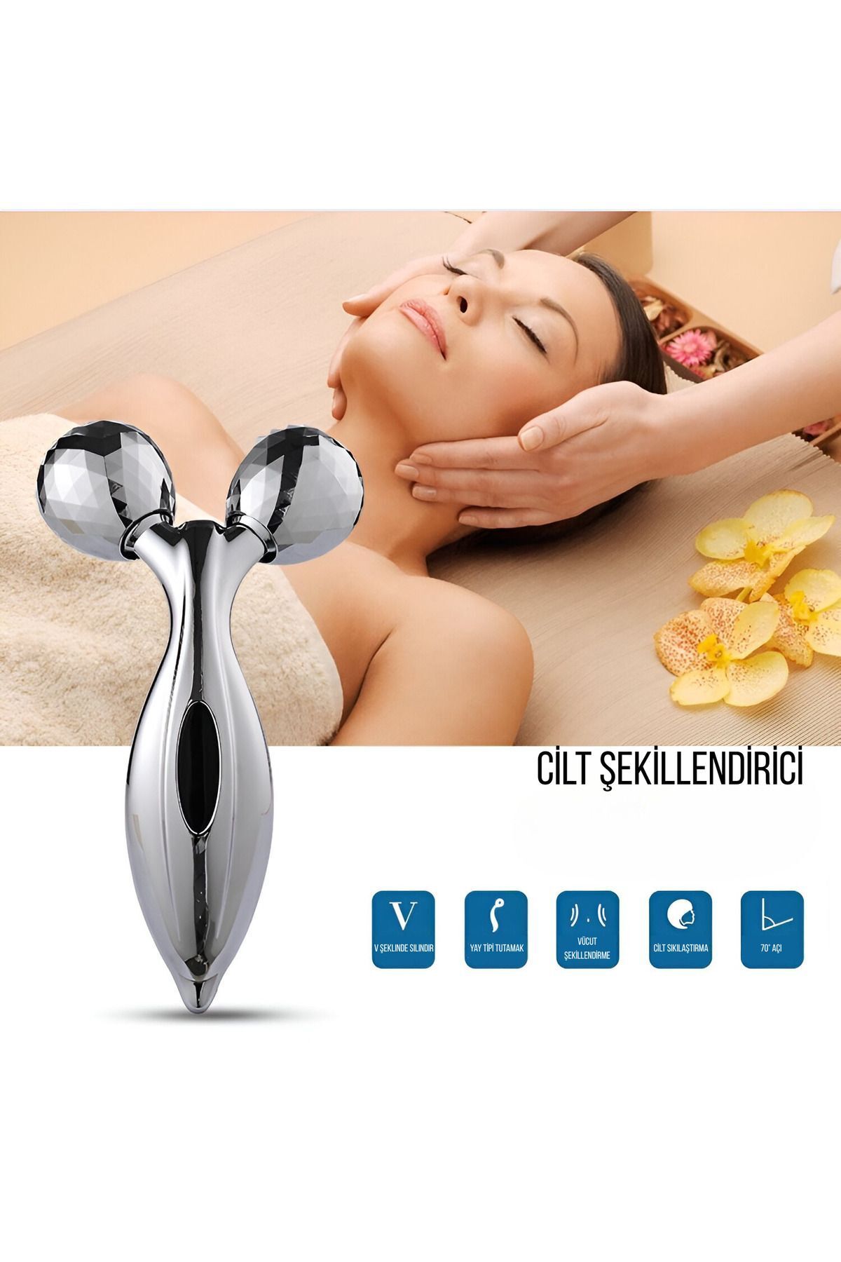 Elioure CN 3d Roller Masaj Aleti Cihazı Güneş Enerjili Selilüt Önleyici Sıkılıştırıcı Masaj Aleti Tp-1032 T
