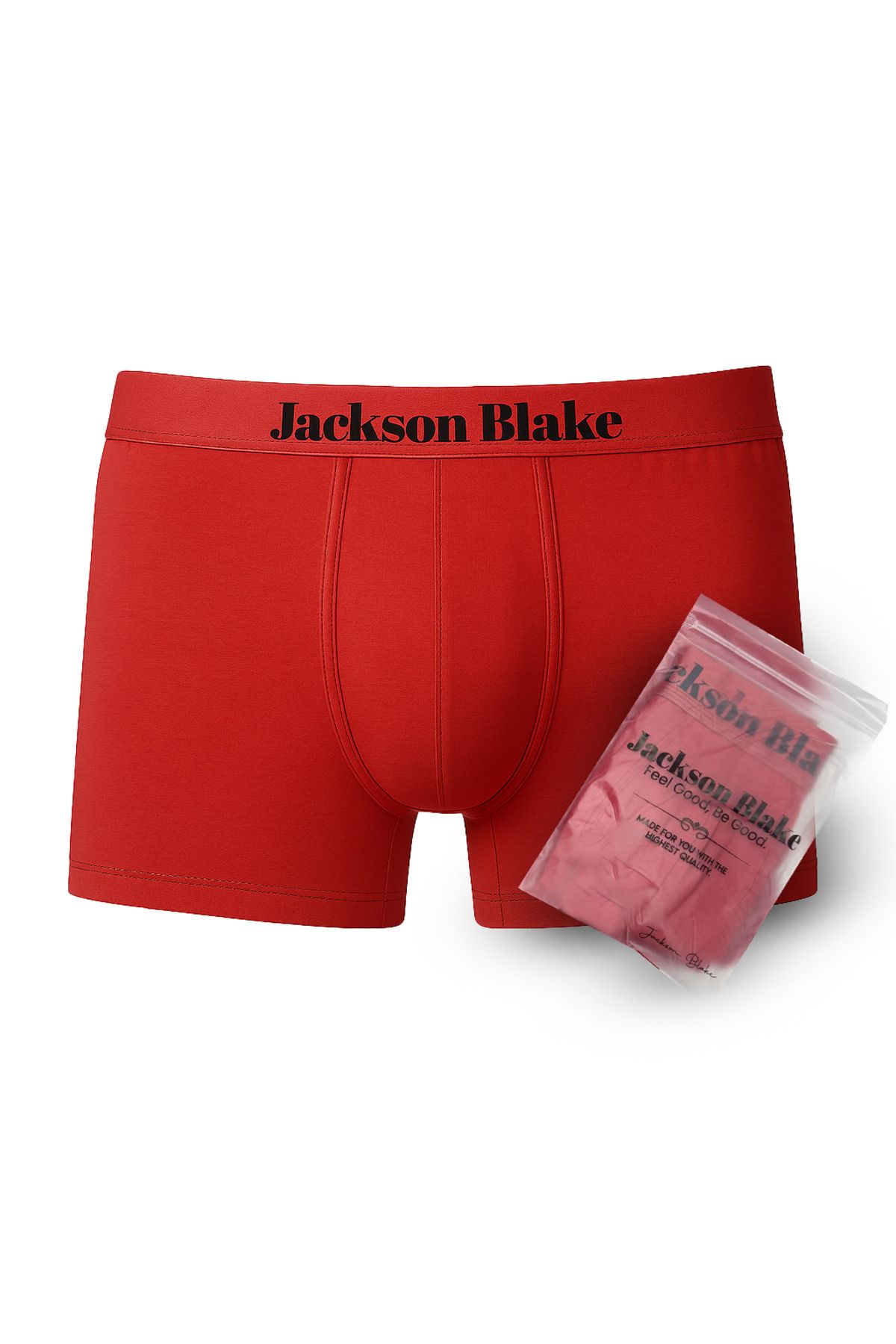 Jackson Blake Erkek Premium Boxer - Kırmızı