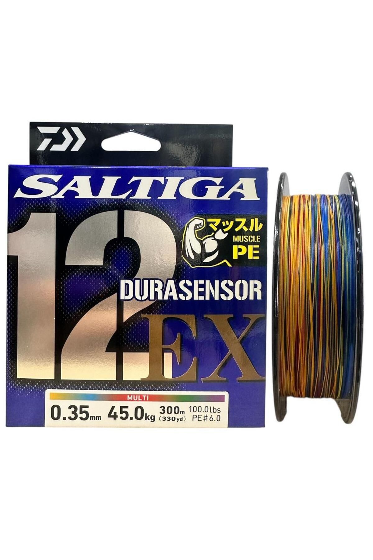 daiwa Saltiga Dura 12 Braid 6.0PE 0.35mm 300m Multi Color İp Misina