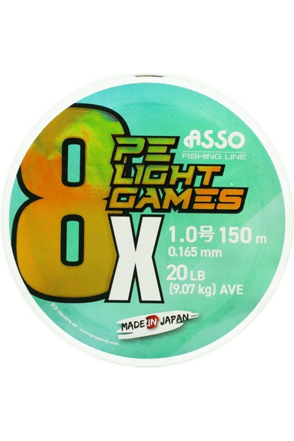 ASSO 8x Light Games Pe 8 Örgü Spin Ip Misina 150MT Multicolor 1.5 Pe